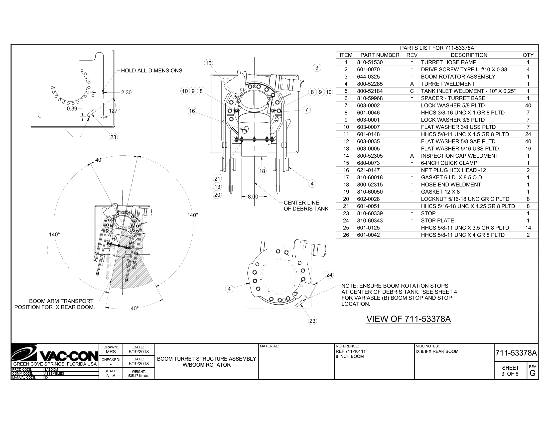 Debris Body - Assembly