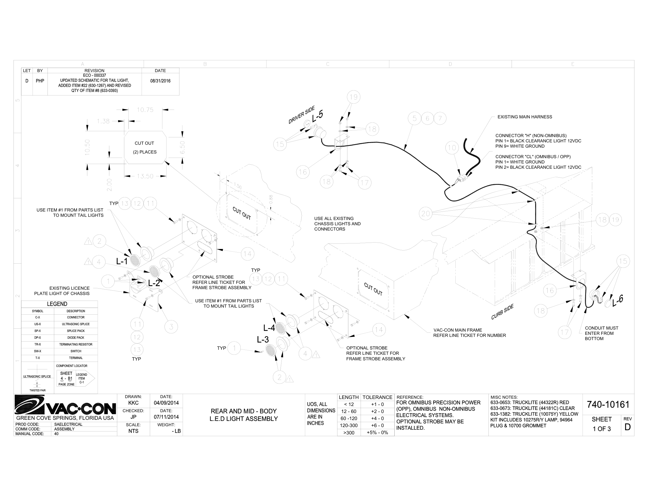 Rear Tube Rack Installation, 12” (optional)