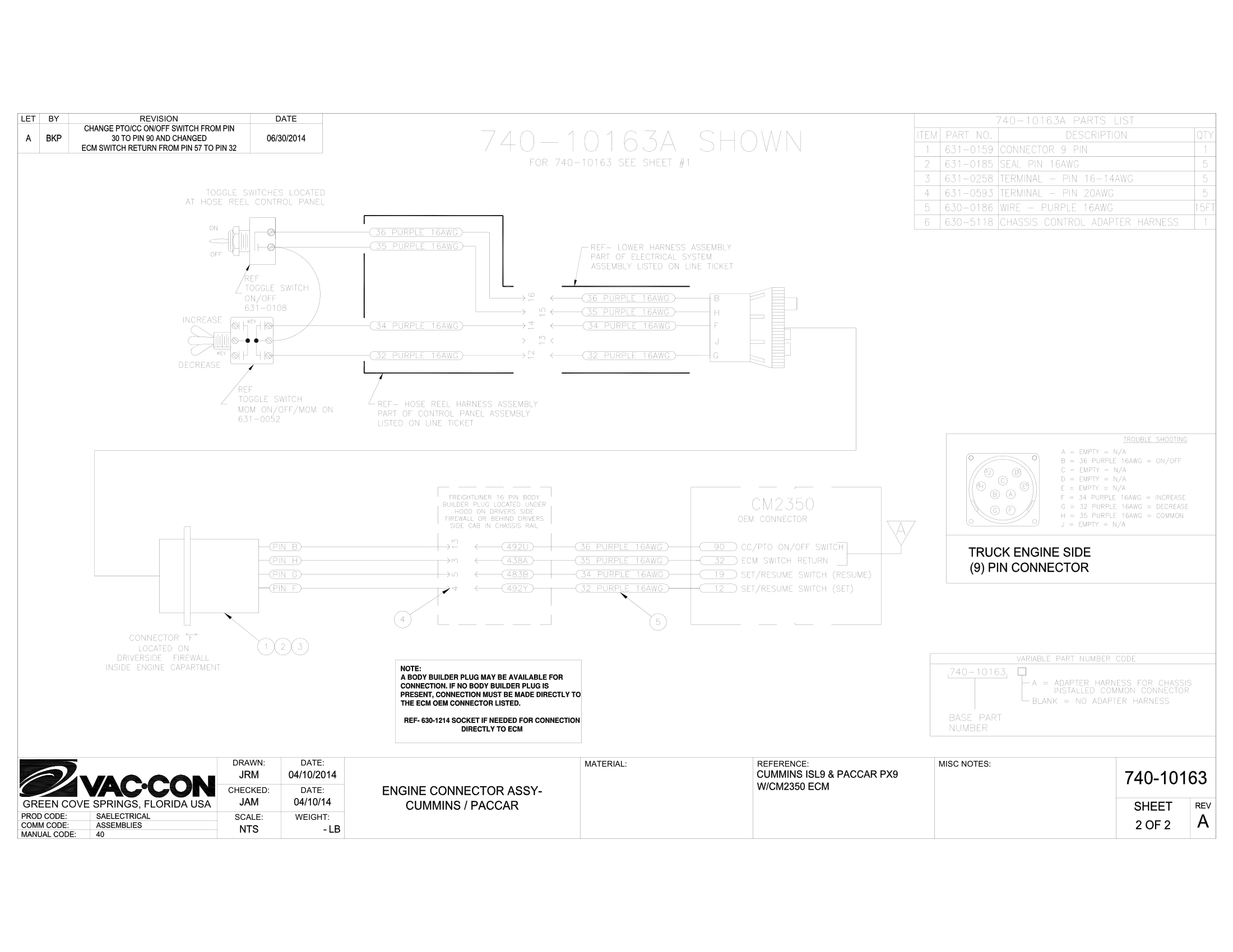 Rear Tube Rack Installation, 12” (optional)