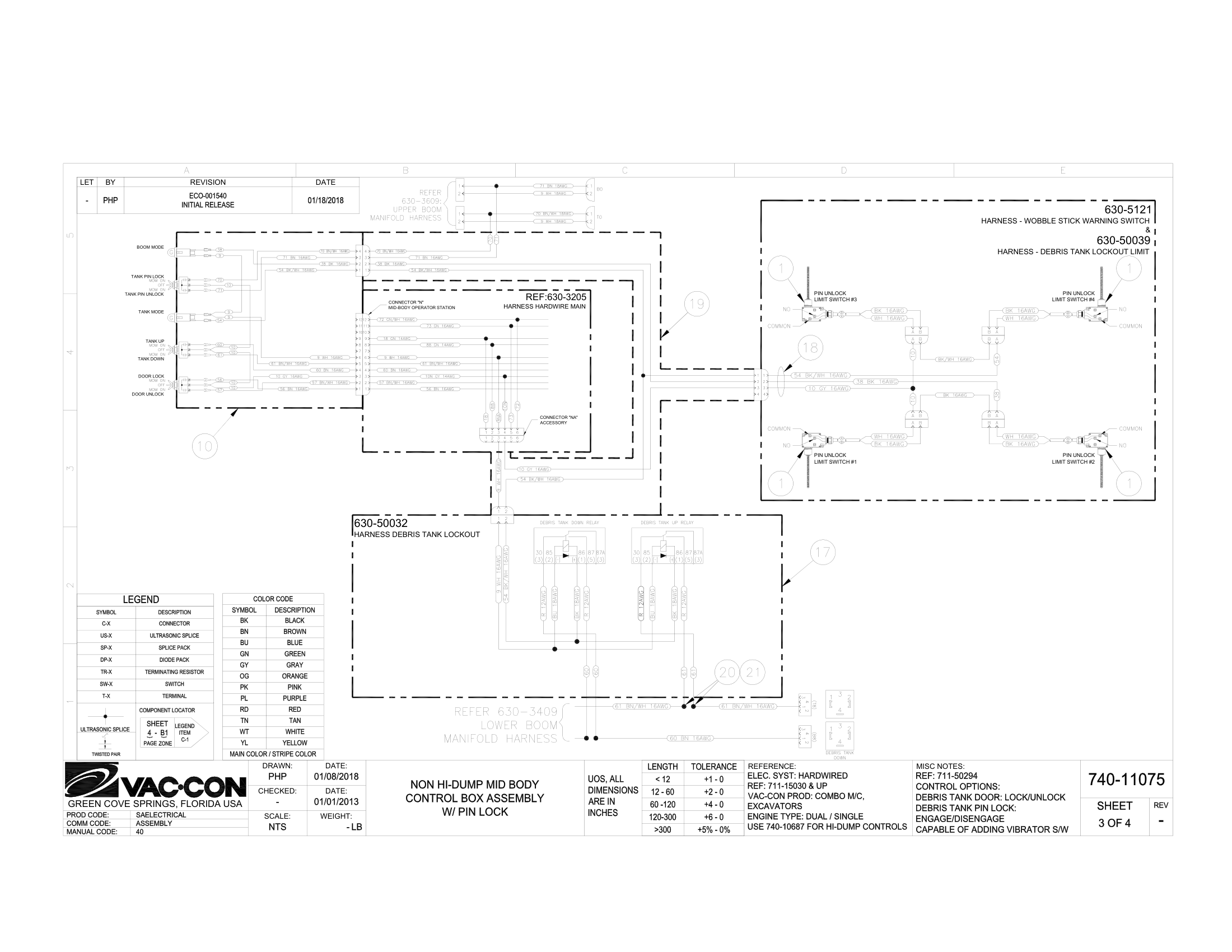 Rear Intake Hose Installation, Single Port, (used with pin mount boom)