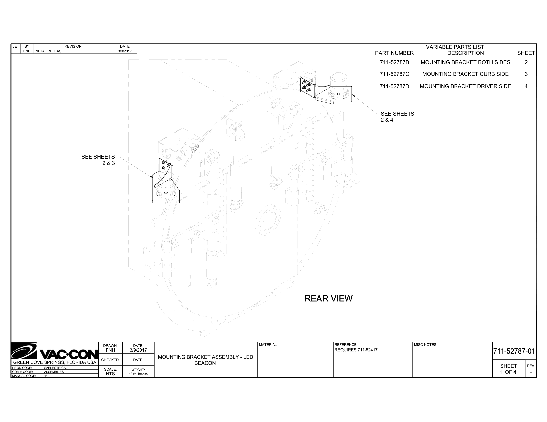 Rear Intake Hose Installation (used with pin mount boom), 12” Heavy-Duty (optional)