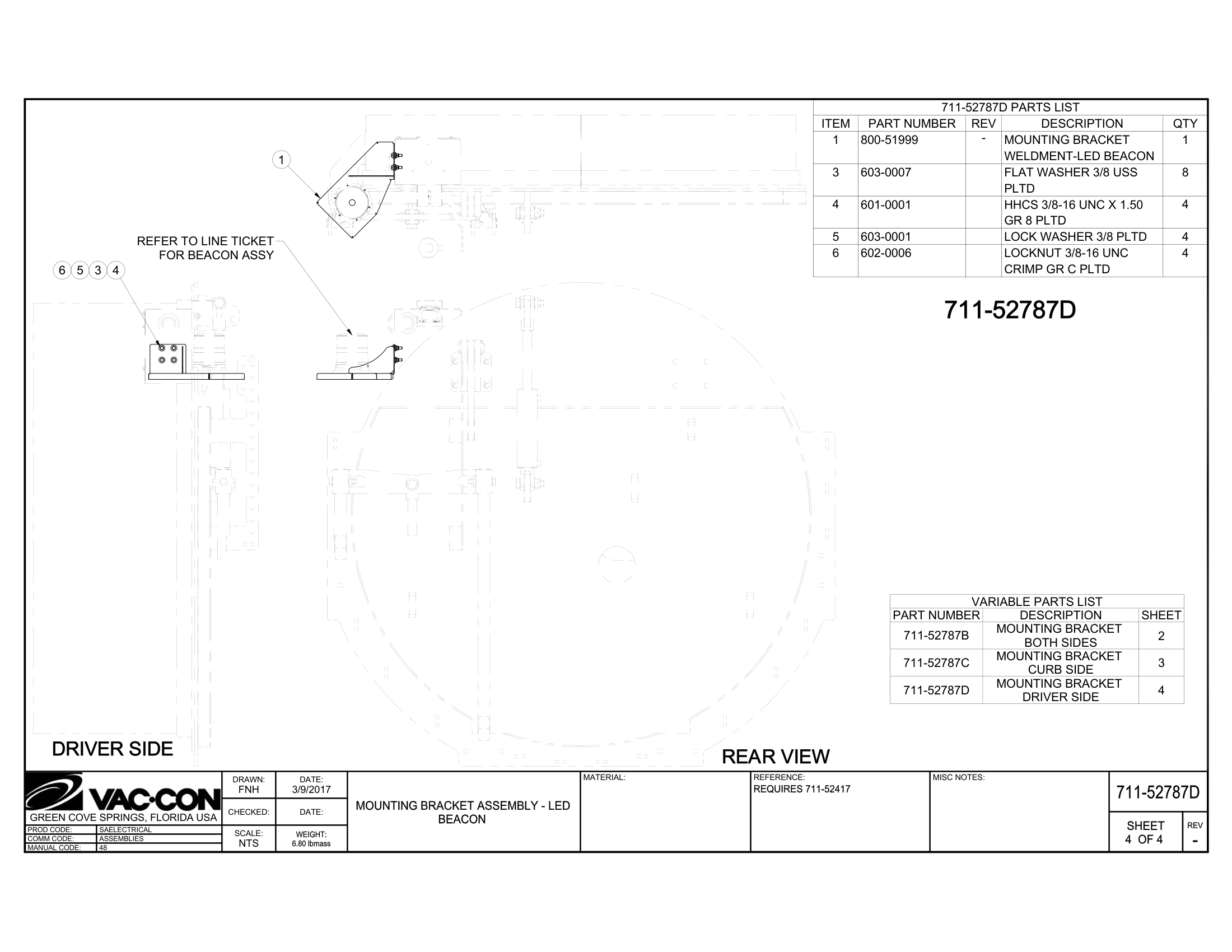 Debris Body Porthole Deflector Installation (optional)