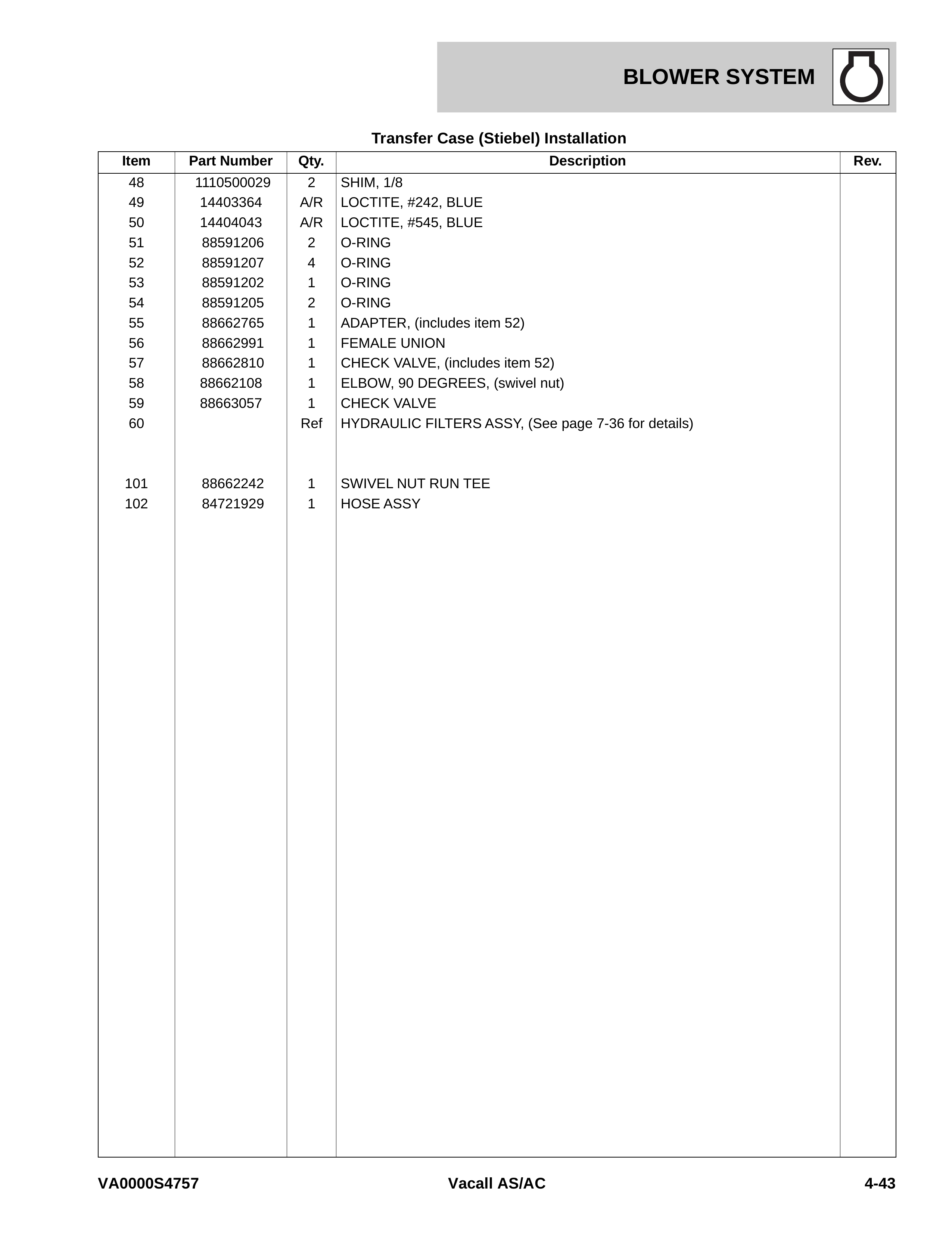 Transfer Case (Stiebel) Installation