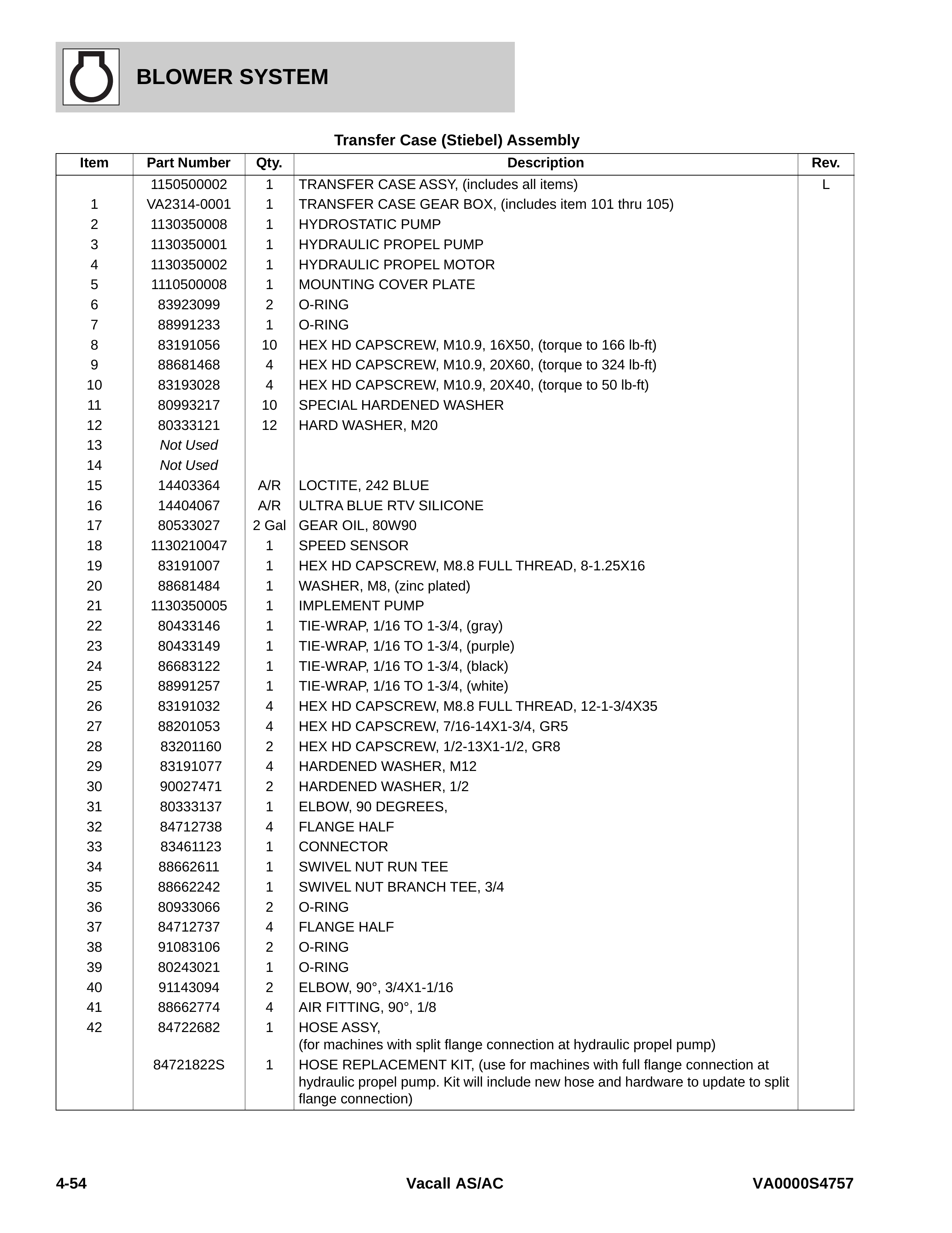 Transfer Case (Stiebel) Assembly