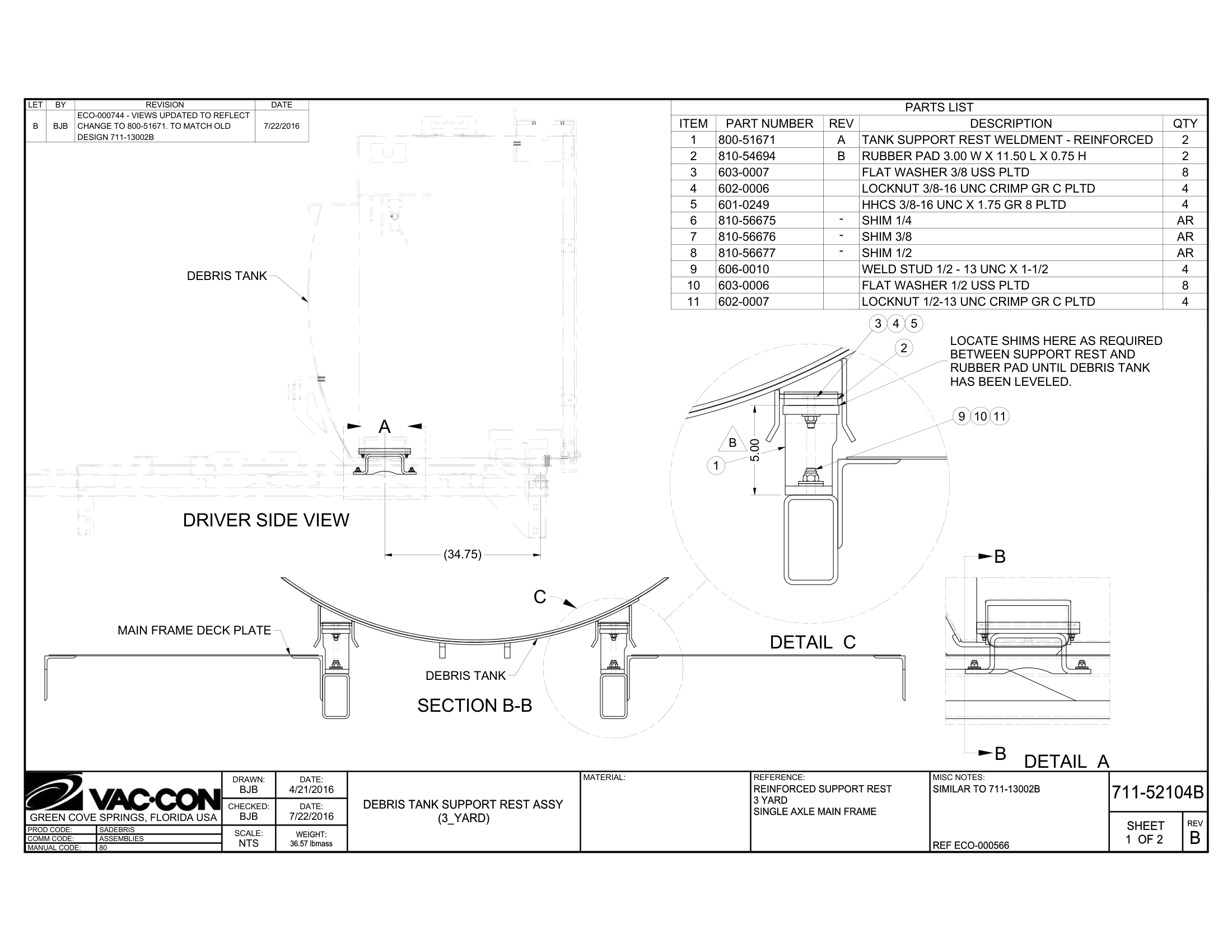 Implement Valve Installation & Assembly (dual sweep)
