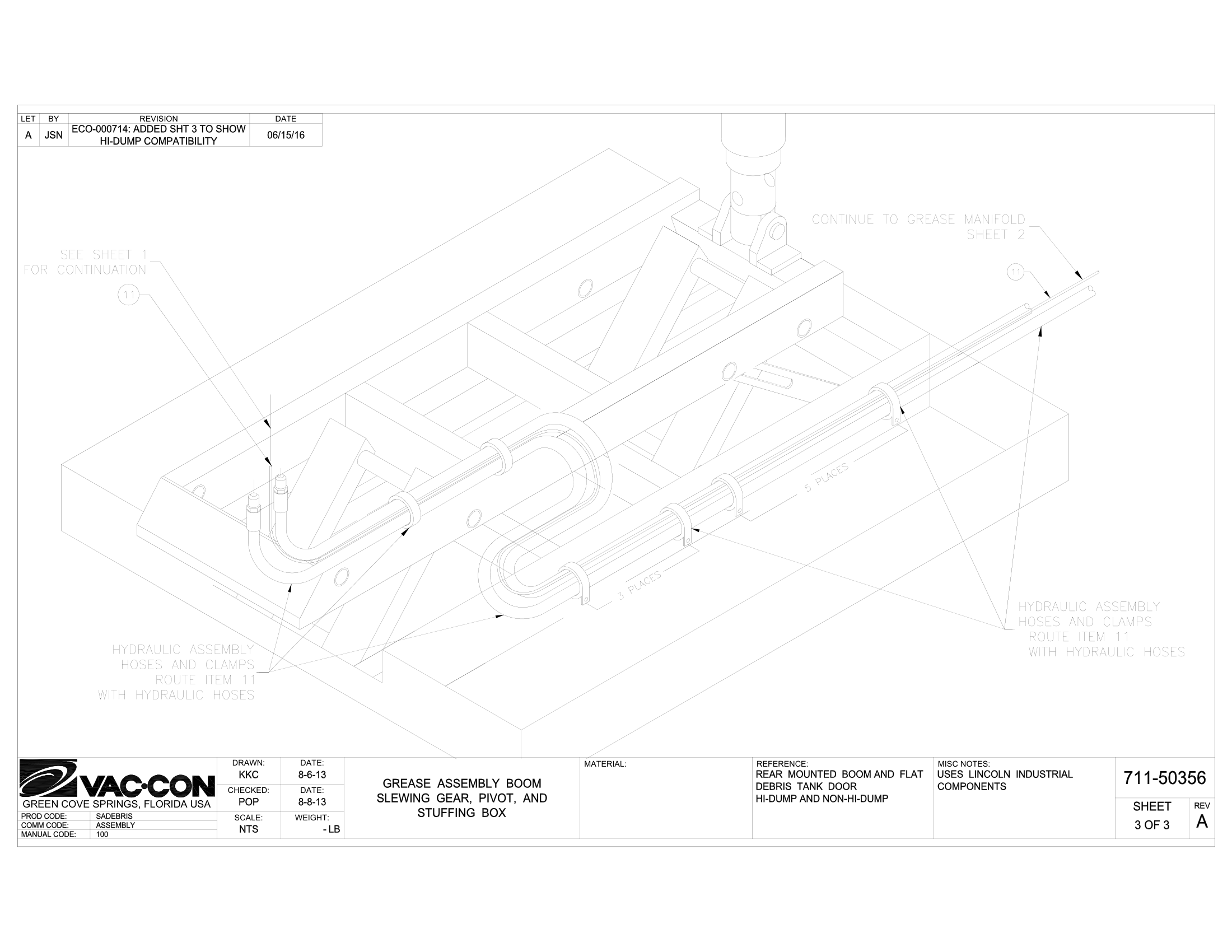 Tailgate Lift/Rear Boom Cylinder Assembly