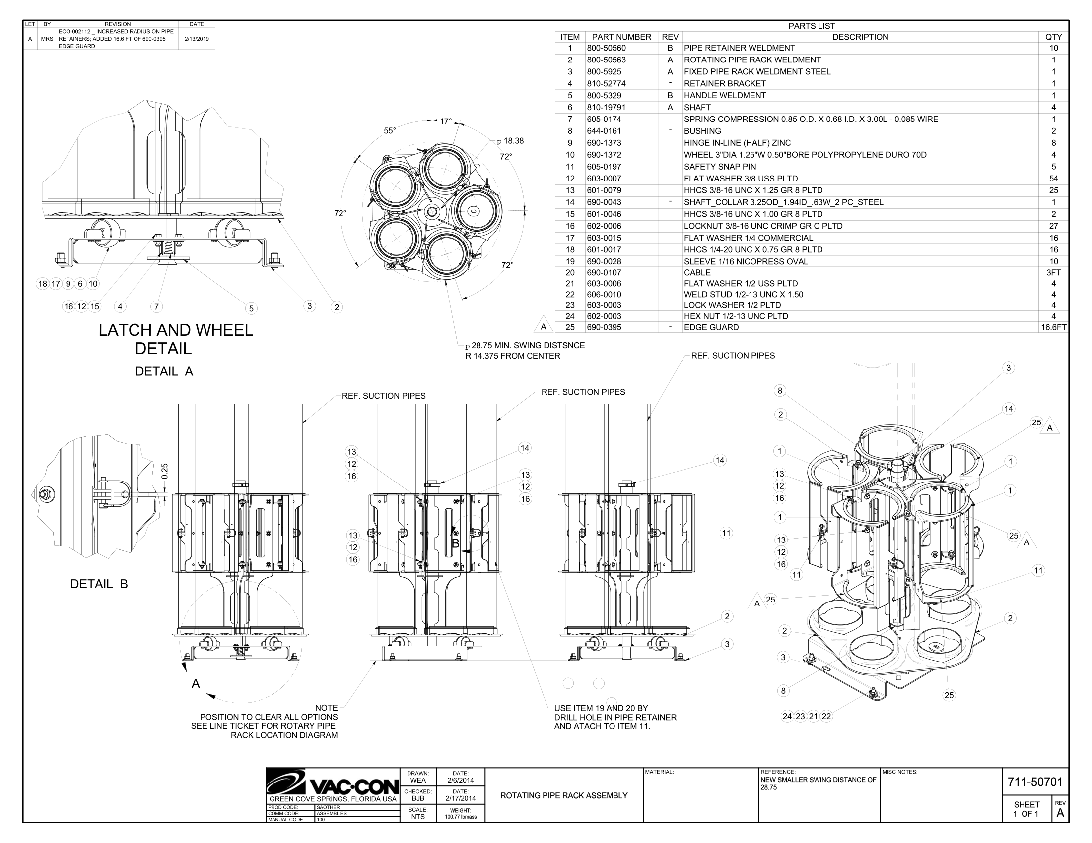 Rear Boom (slew ring mount) Valve Assembly
