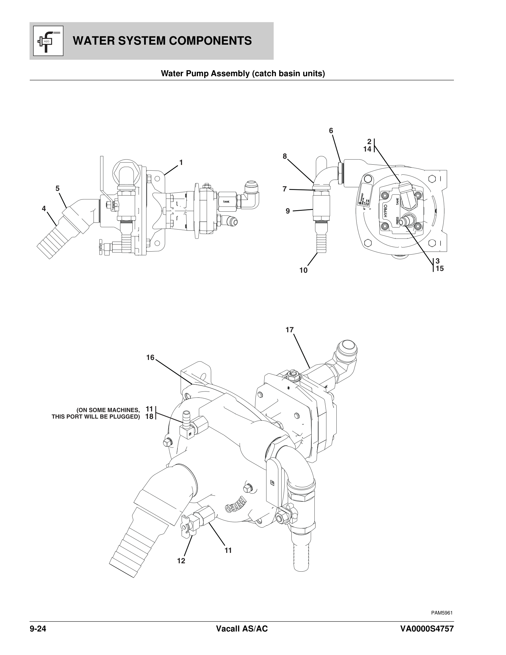 Water Pump Assembly (catch basin units)