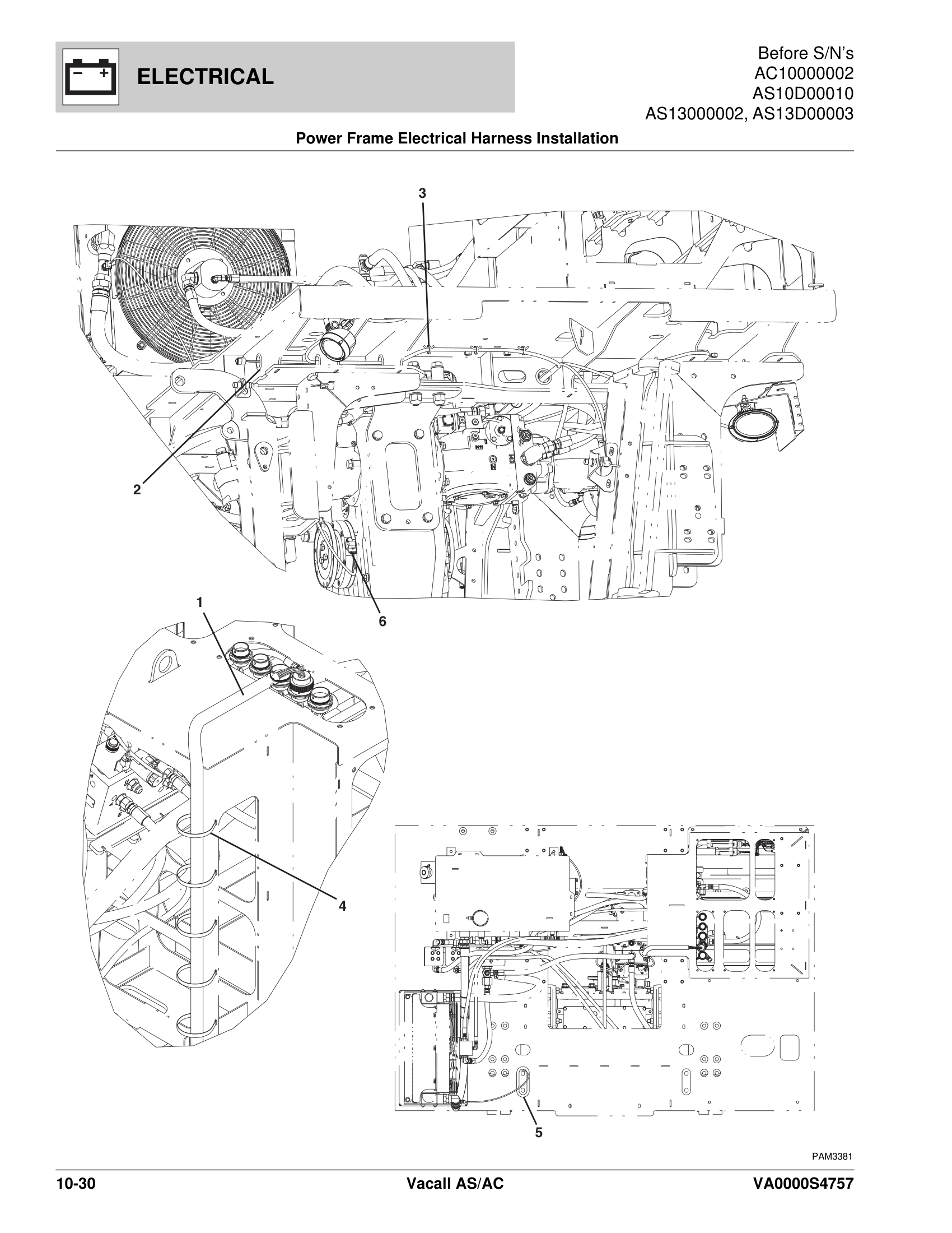 Power Frame Electrical Harness Installation