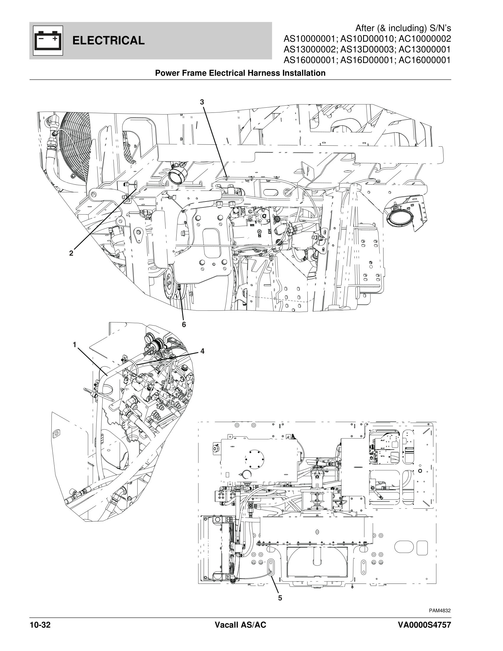 Power Frame Electrical Harness Installation