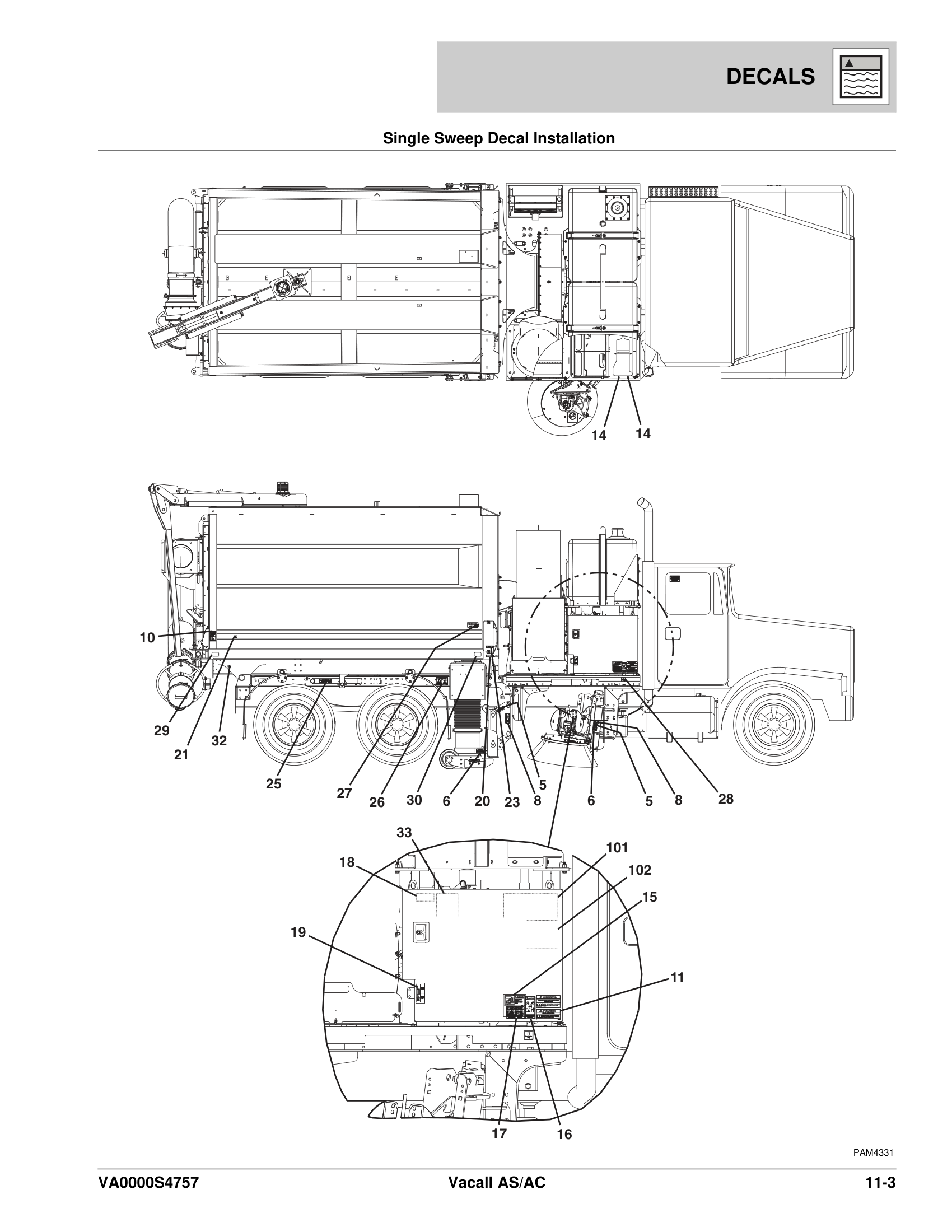 Single Sweep Decal Installation