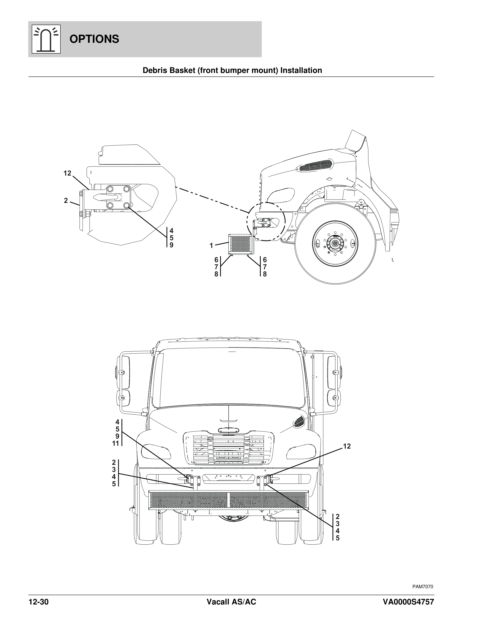 Debris Basket (front bumper mount) Installation