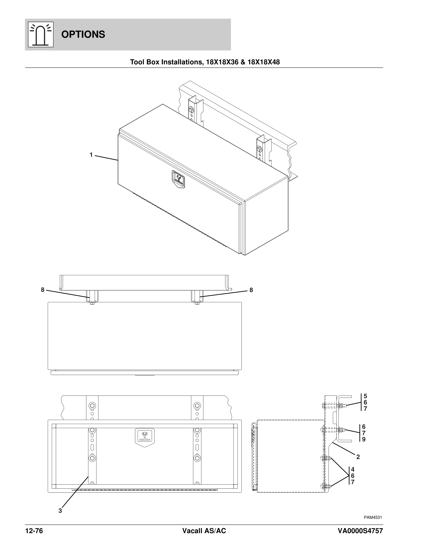 Tool Box Installations, 18X18X36 & 18X18X48