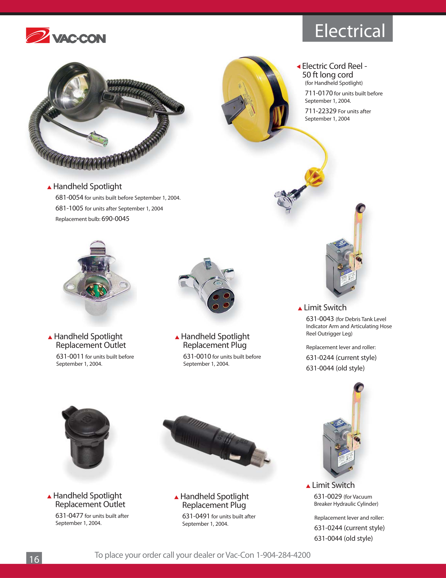 Electrical - Control Parts (Before 2004)