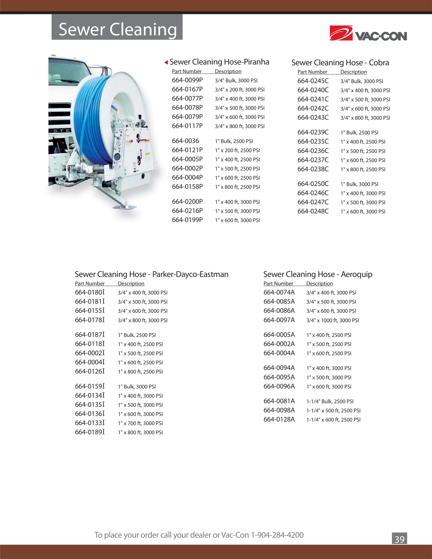 Sewer Cleaning - Hose Assemblies