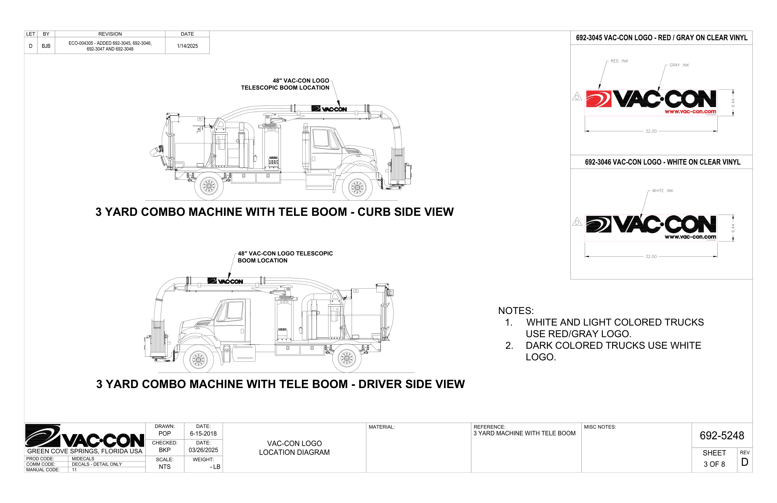 3 Yard Combo Machine With Tele Boom - Driver Side View