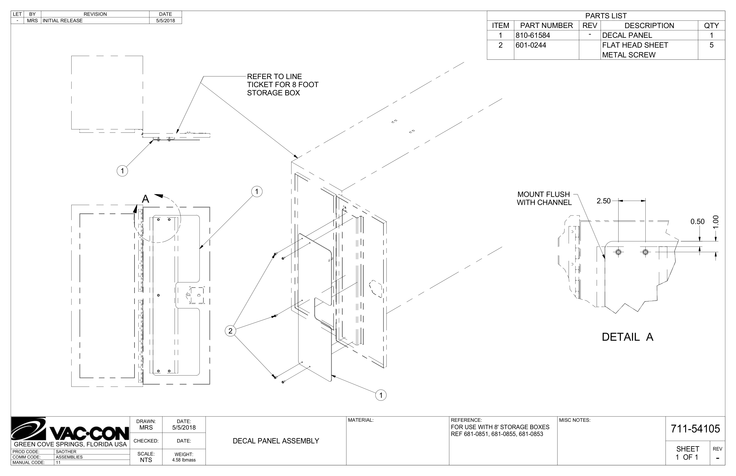 Decal Panel Assembly