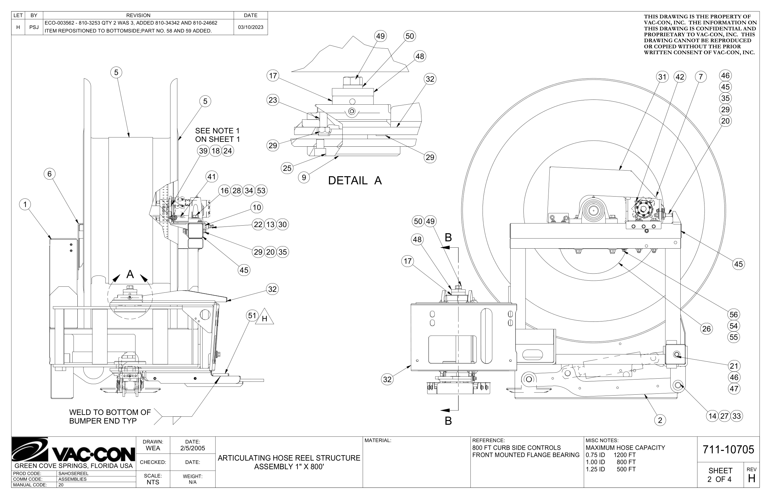 Articulating Hose Reel Structure