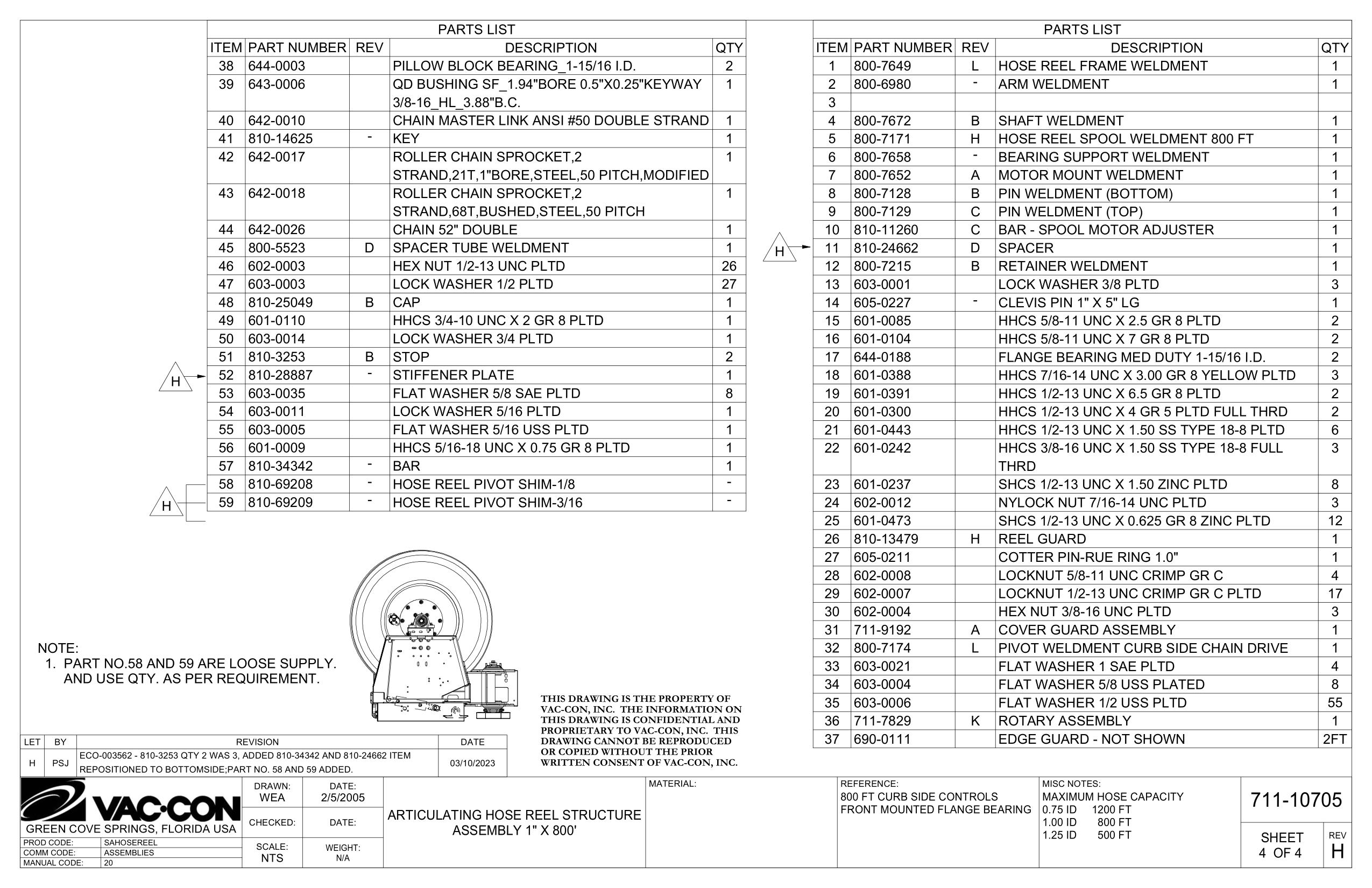 Pivot Weldment Curb Side Chain Drive