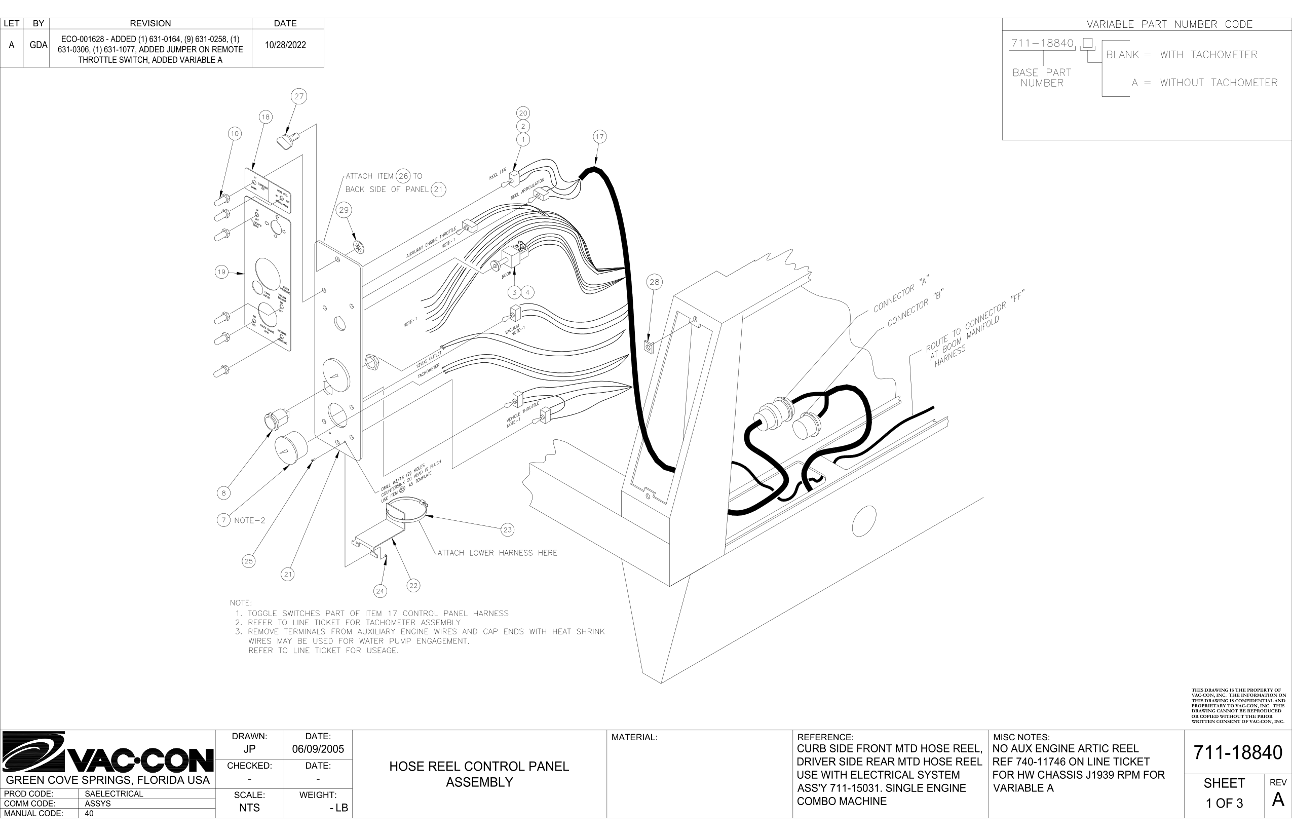 Curb Side Front Mtd Hose Reel,