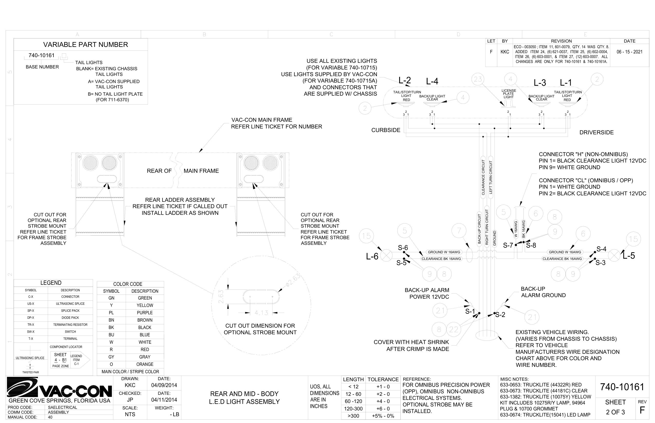 Pin 1= Black Clearance Light 12Vdc
