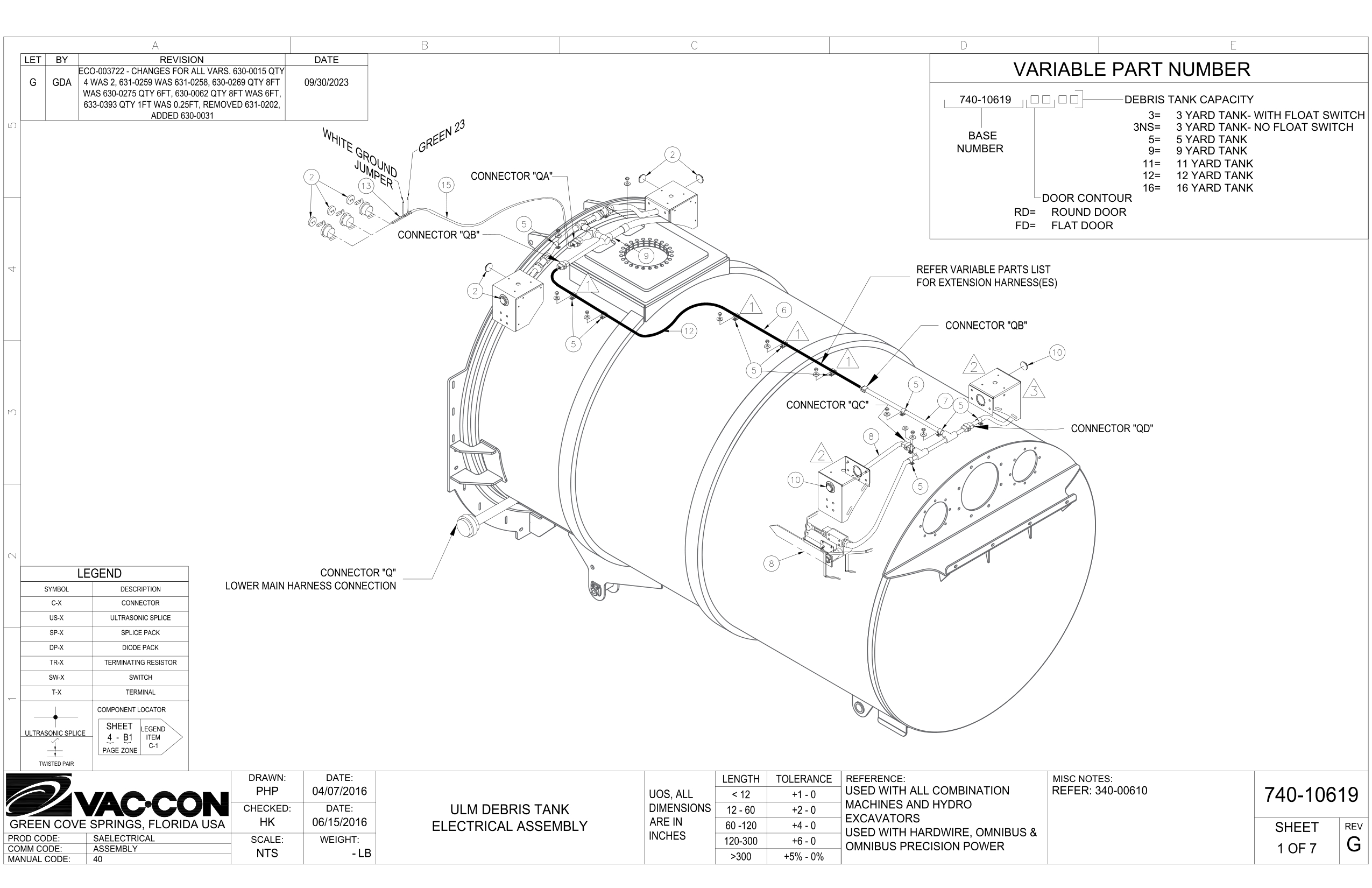 3 Yard Tank- With Float Switch
