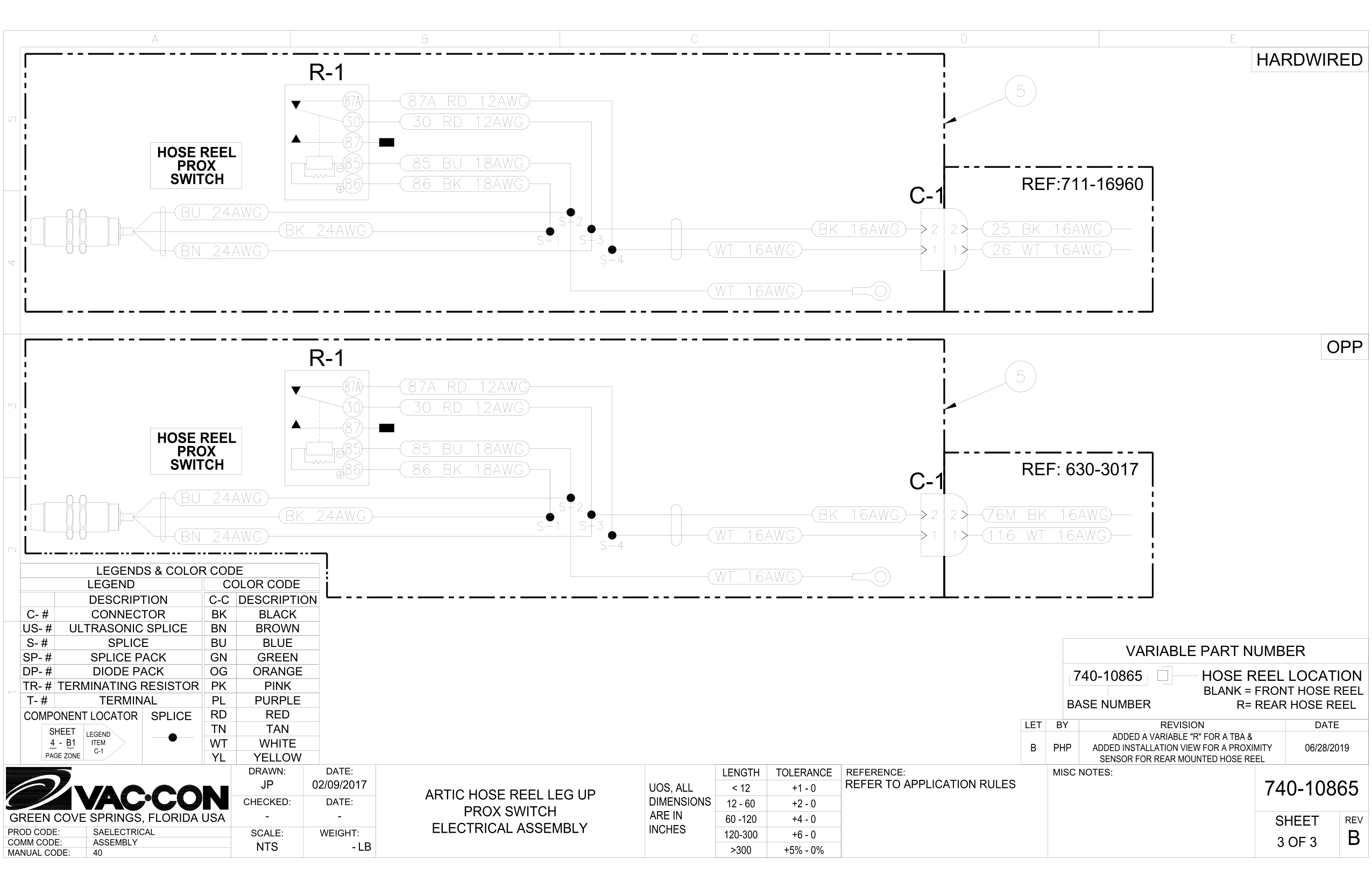 Sensor For Rear Mounted Hose Reel