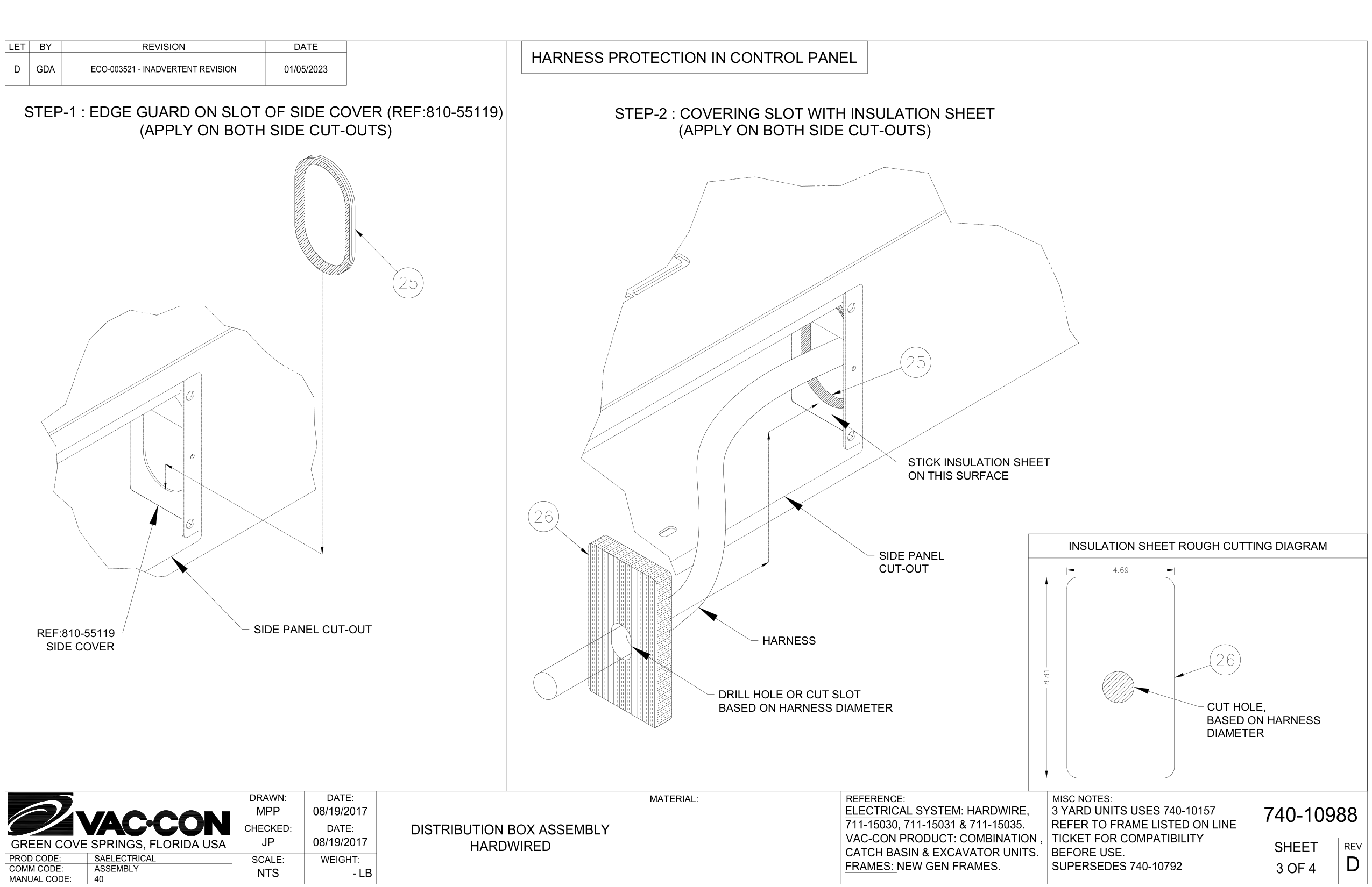 Step-1 : Edge Guard On Slot Of Side Cover (Ref:810-55119)