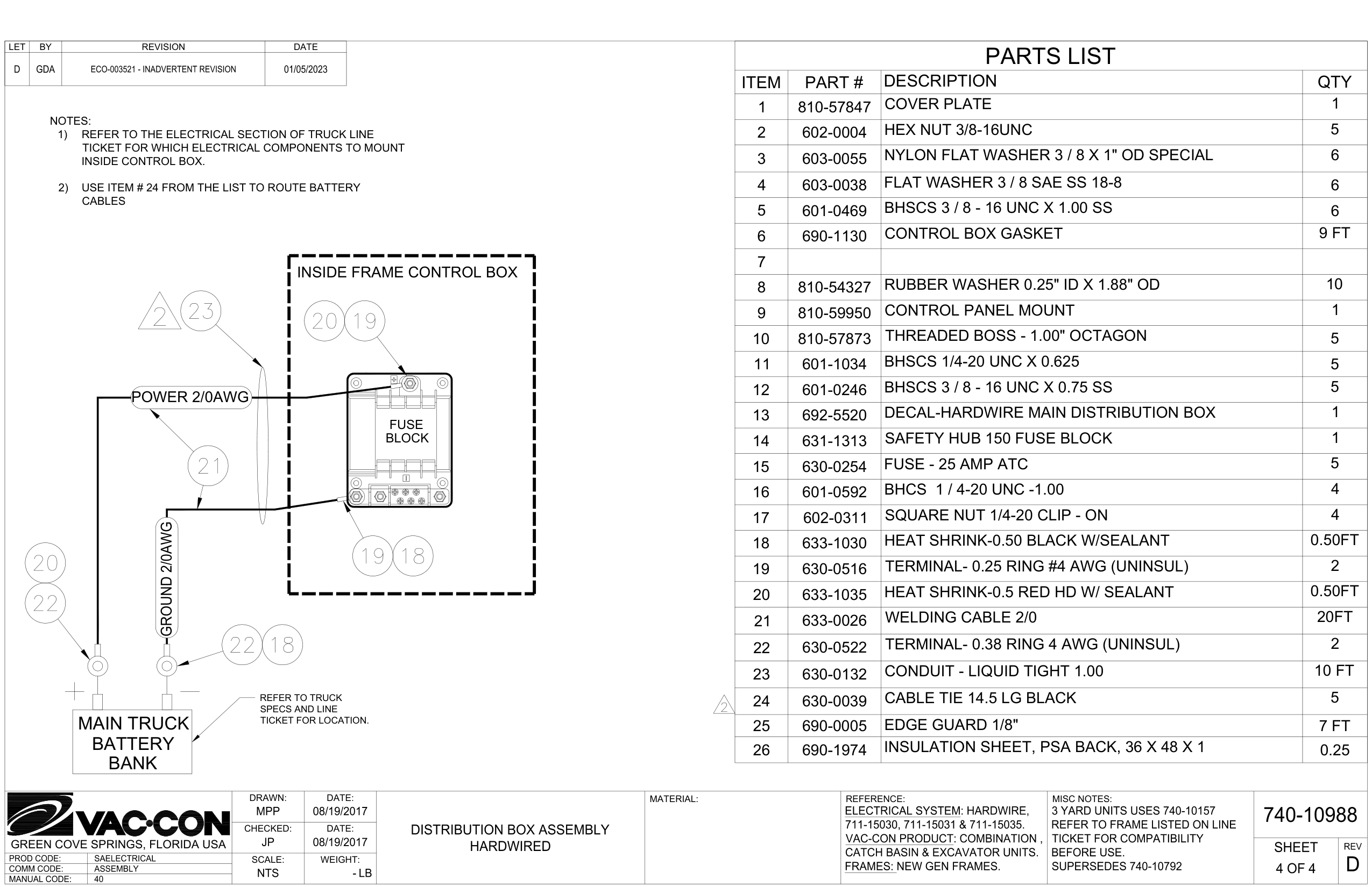 Ticket For Which Electrical Components To Mount