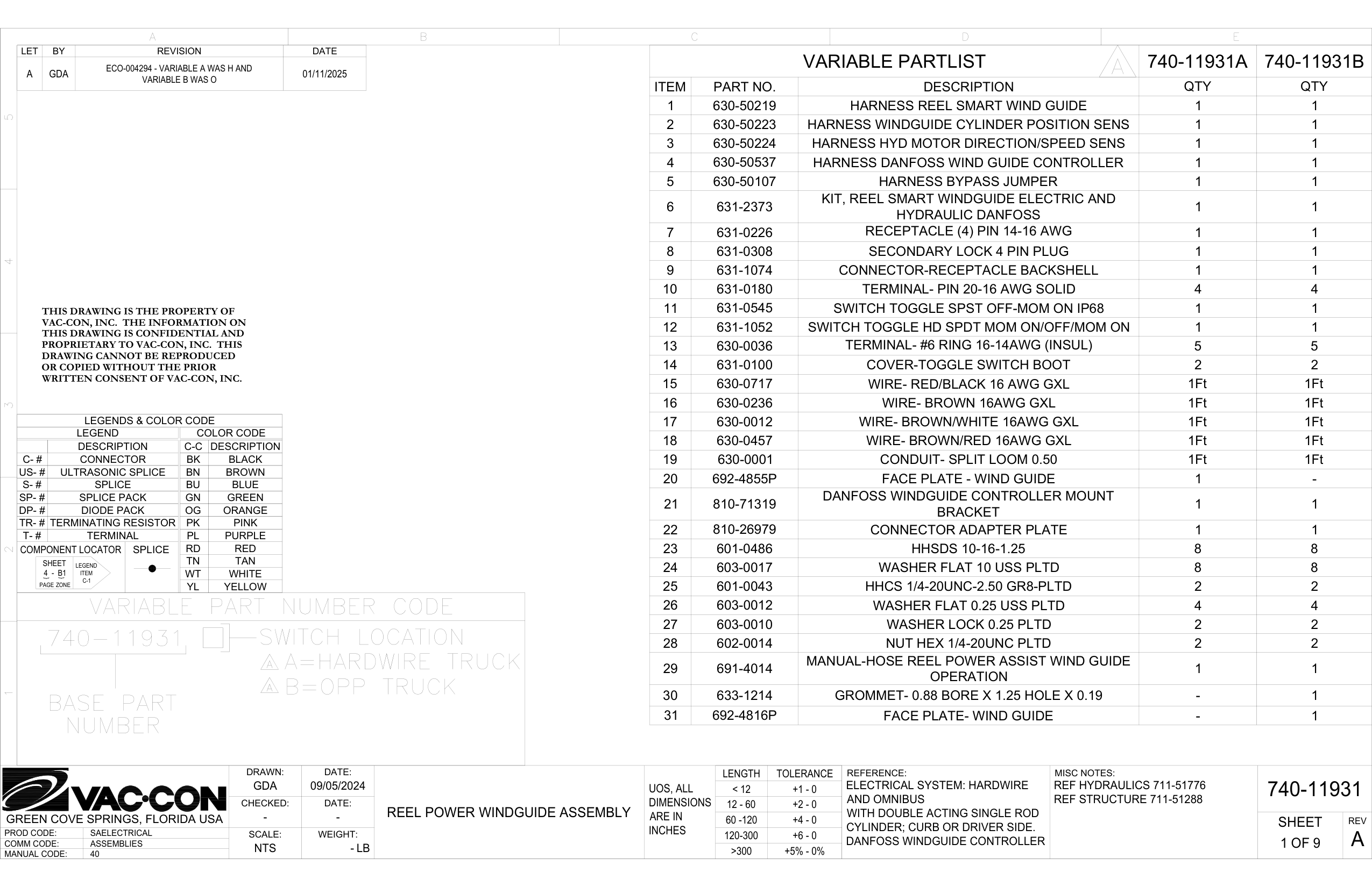 Harness Windguide Cylinder Position Sens