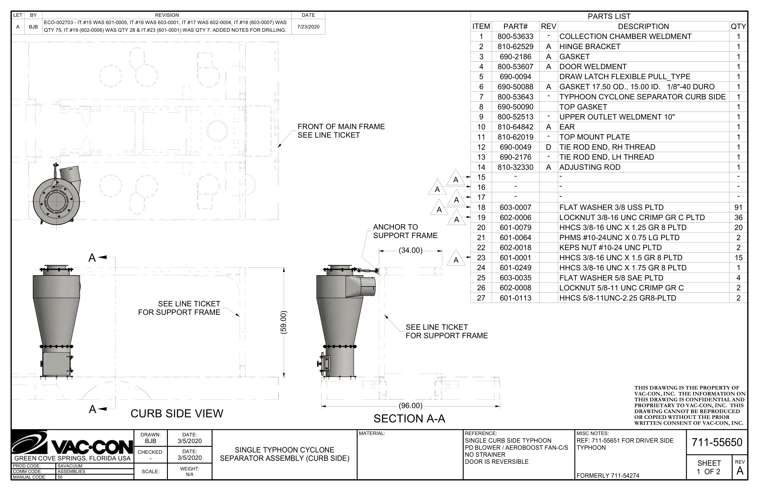 Separator Assembly (Curb Side)
