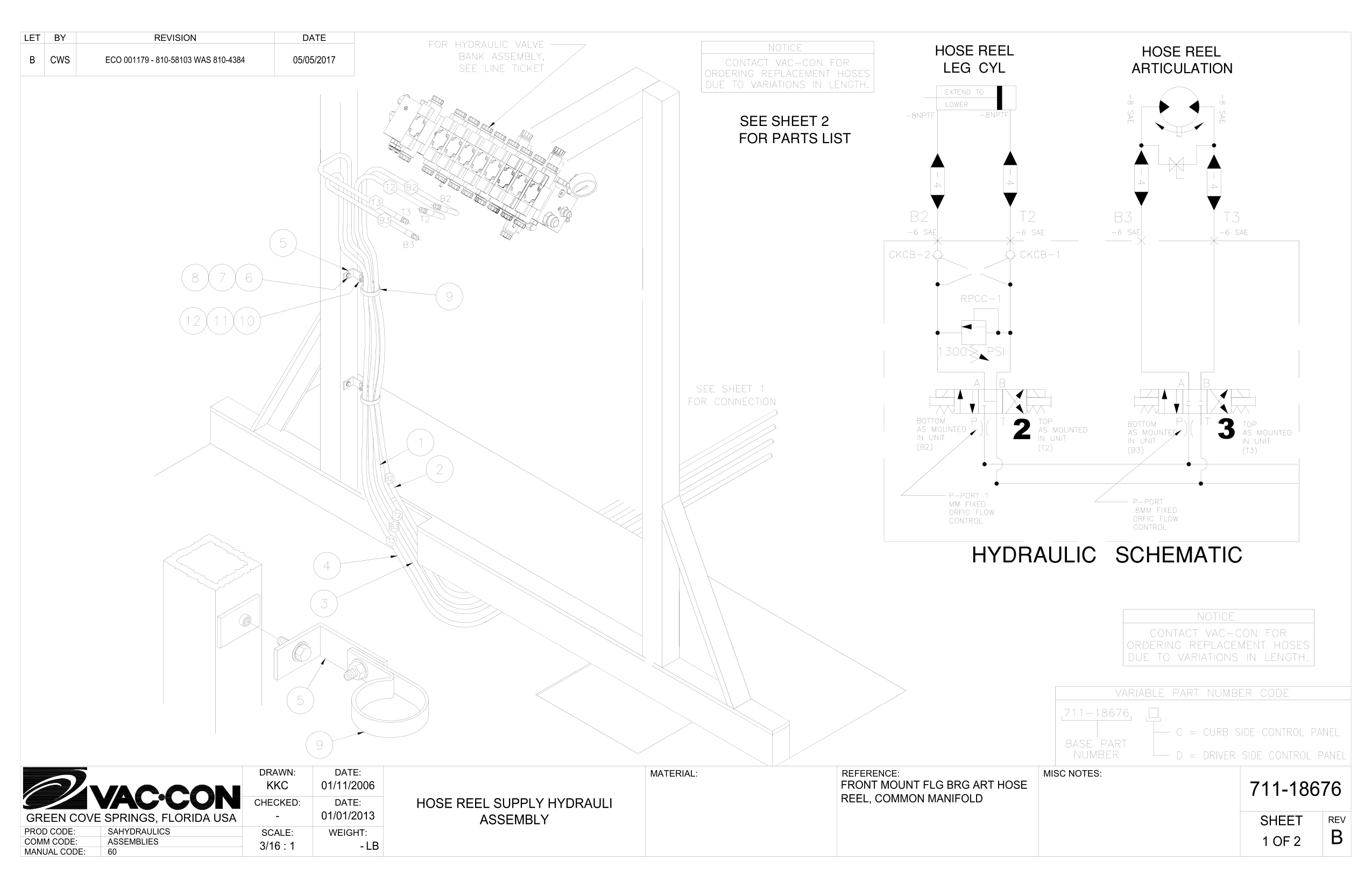 Front Mount Flg Brg Art Hose