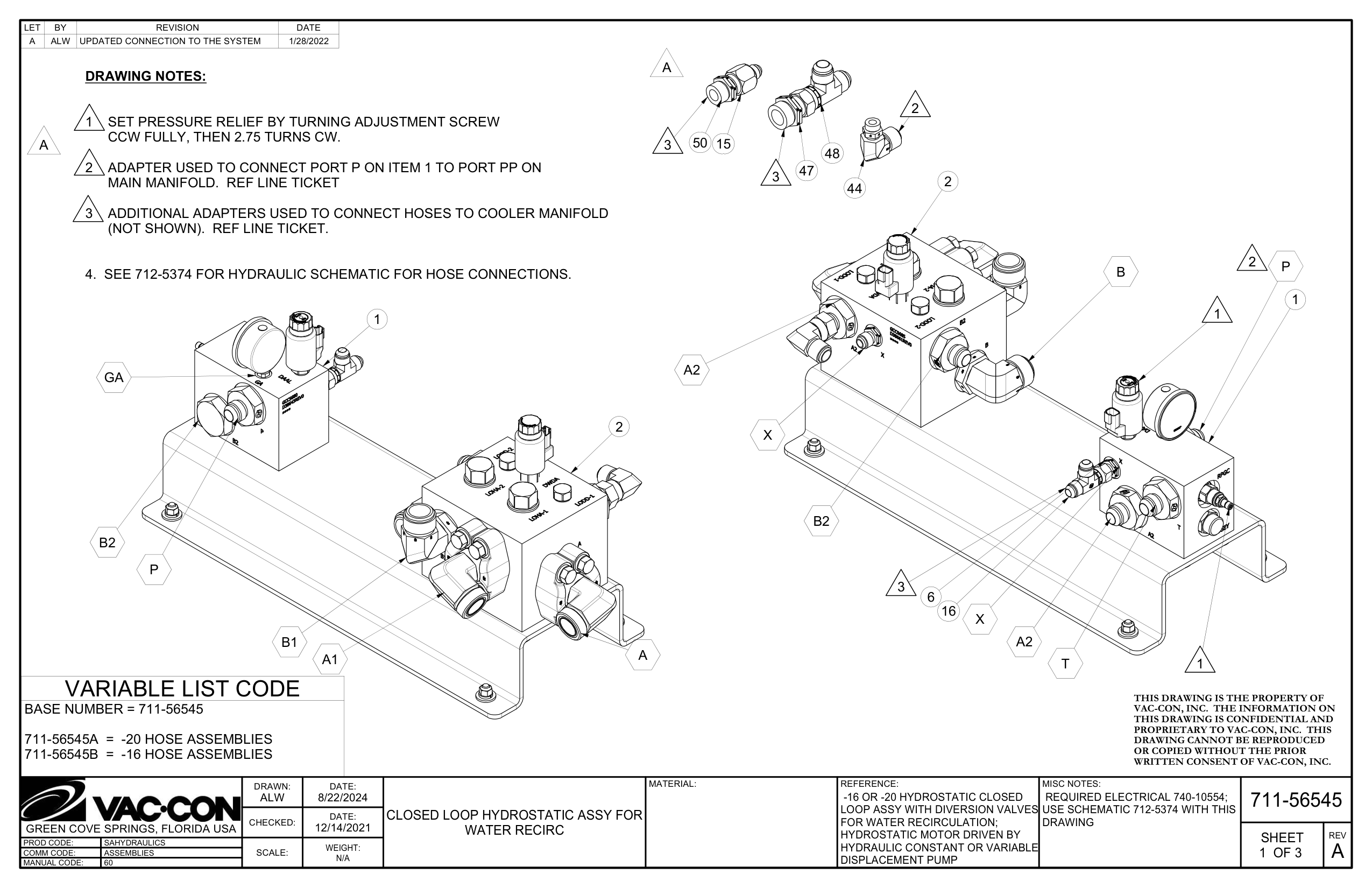 3    Additional Adapters Used To Connect Hoses To Cooler Manifold