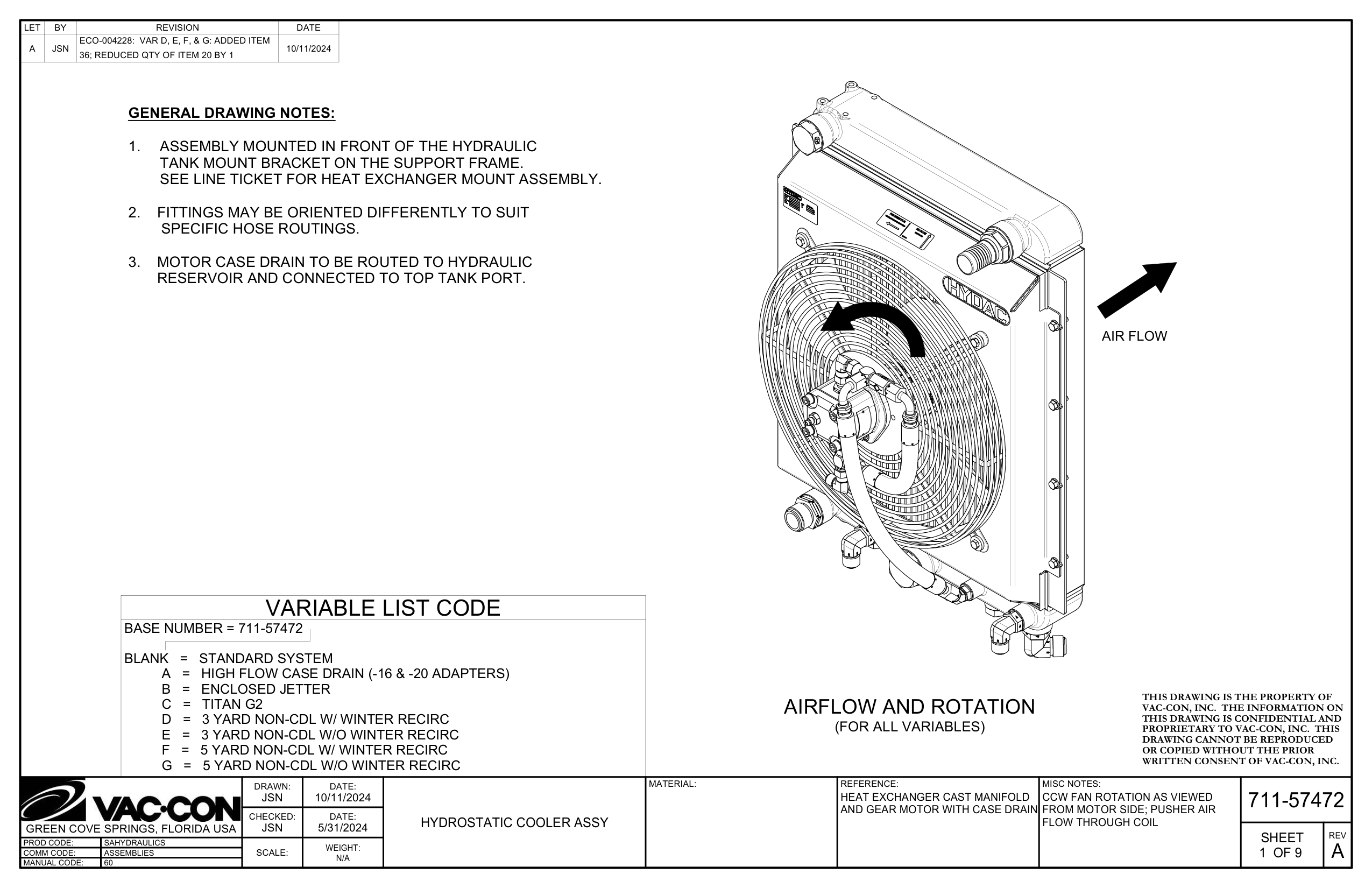 See Line Ticket For Heat Exchanger Mount Assembly.