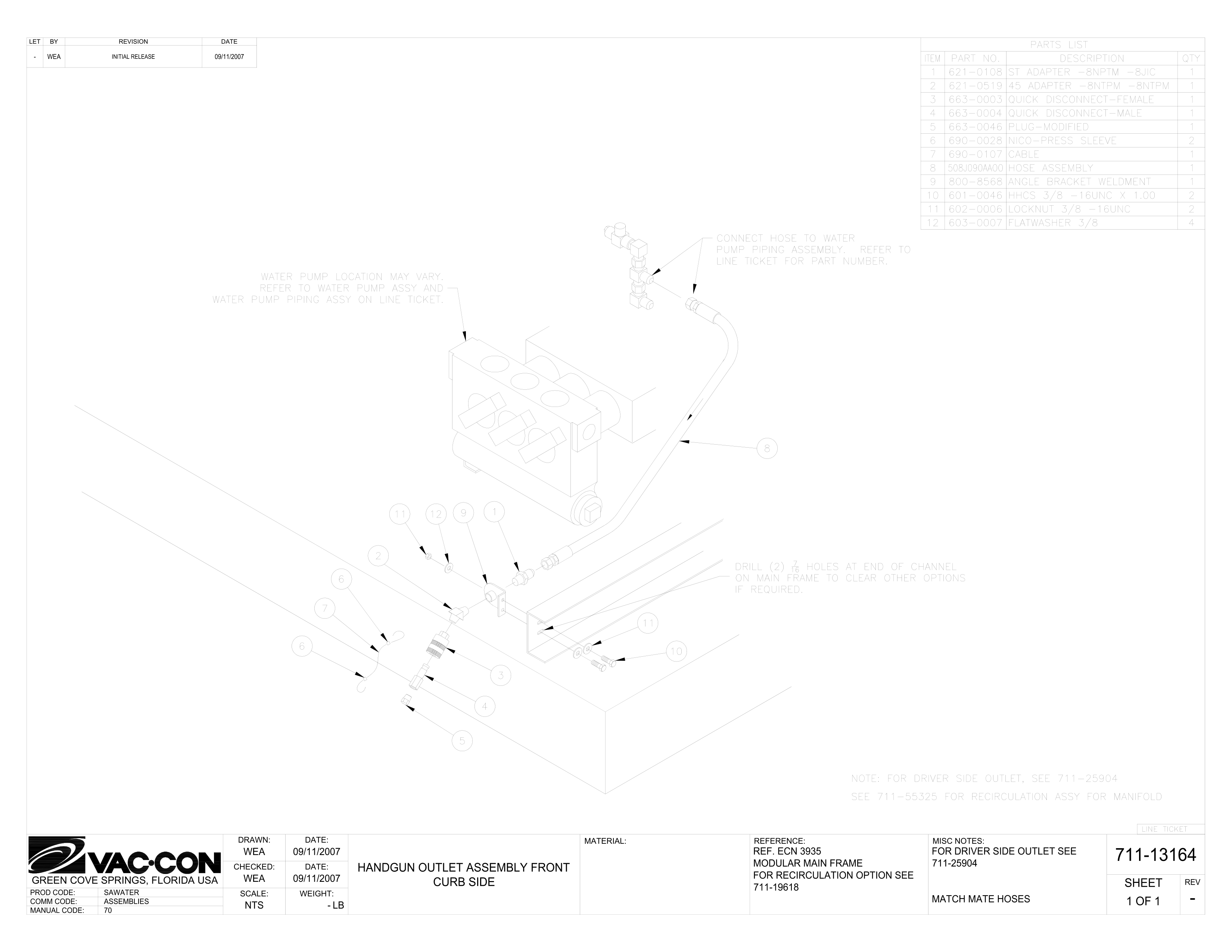 Handgun Outlet Assembly Front