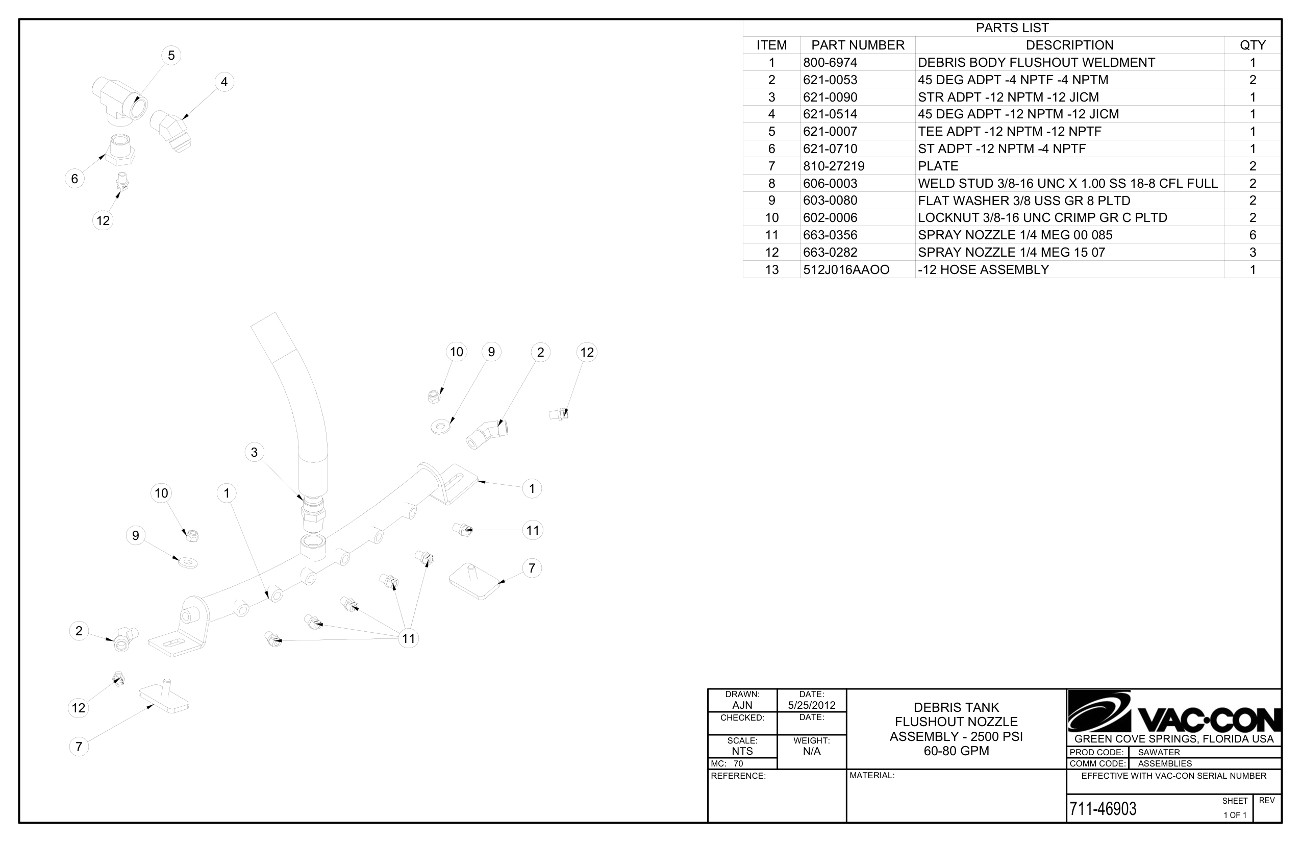 Weld Stud 3/8-16 Unc X 1.00 Ss 18-8 Cfl Full