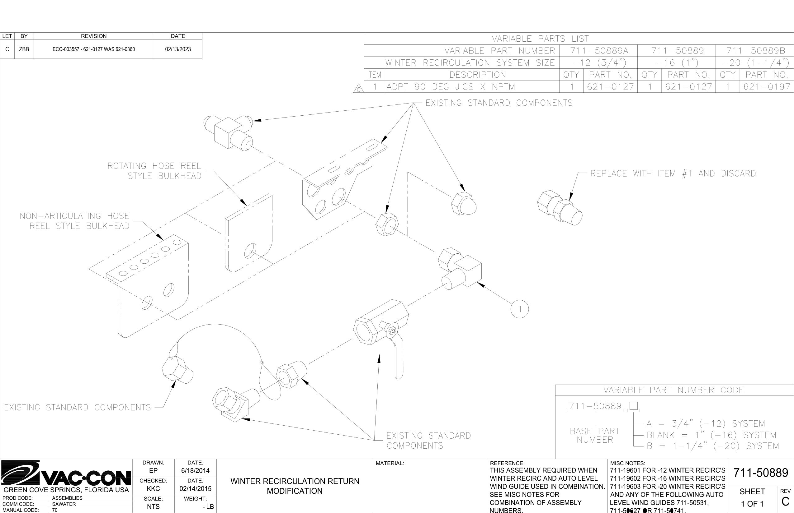 FOR -12 WINTER RECIRC'S (711-19601)