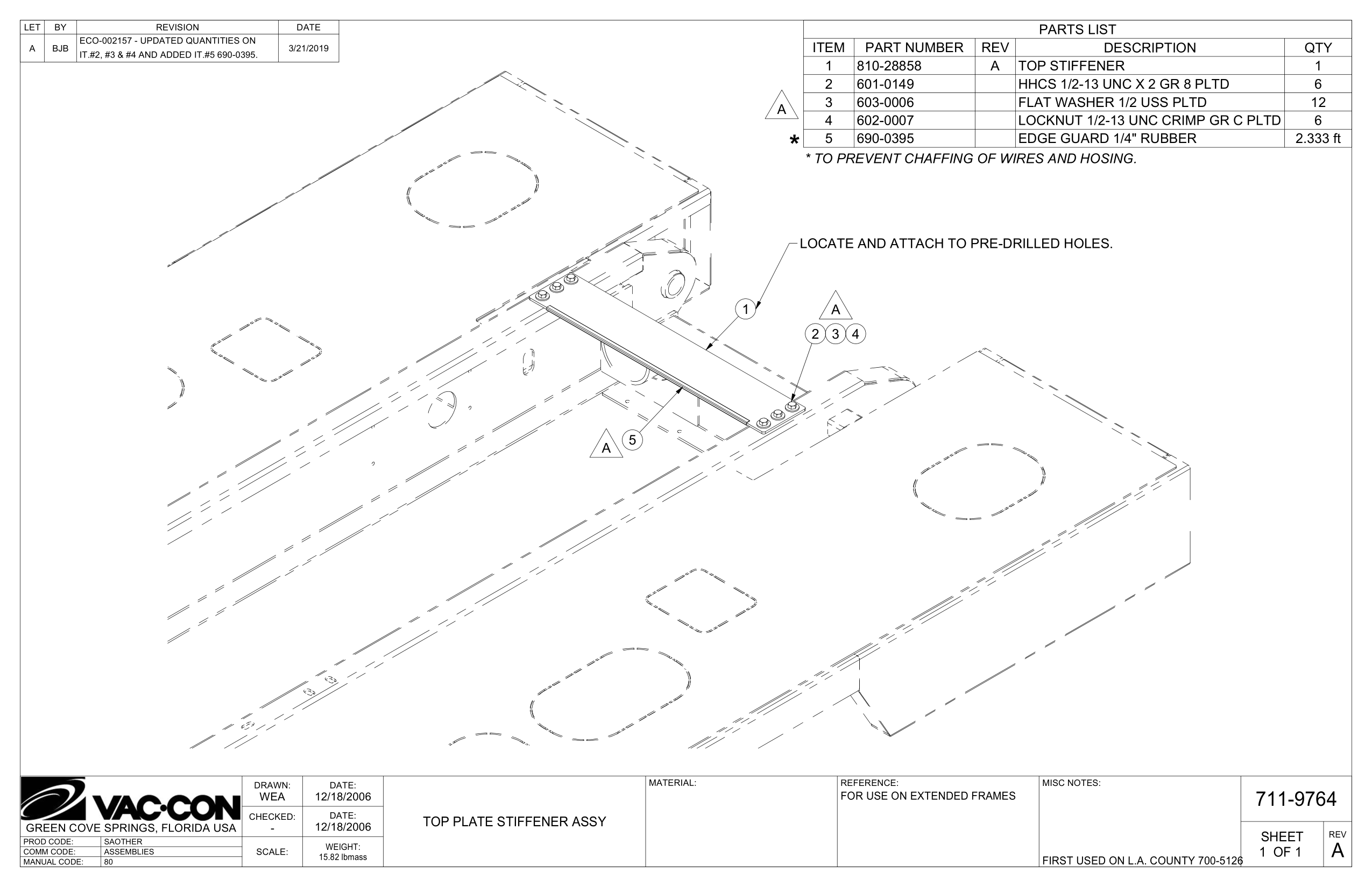 * * To Prevent Chaffing Of Wires And Hosing.