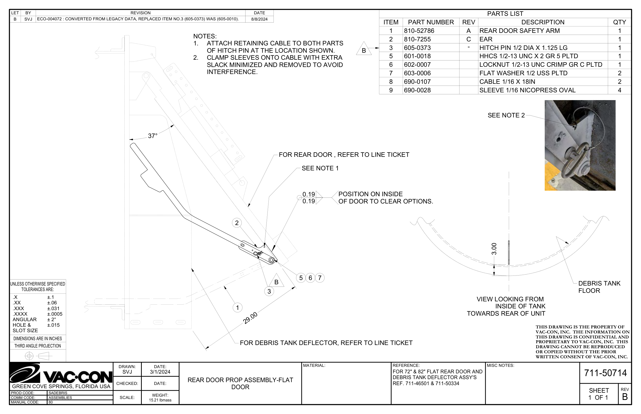 For Debris Tank Deflector, Refer To Line Ticket