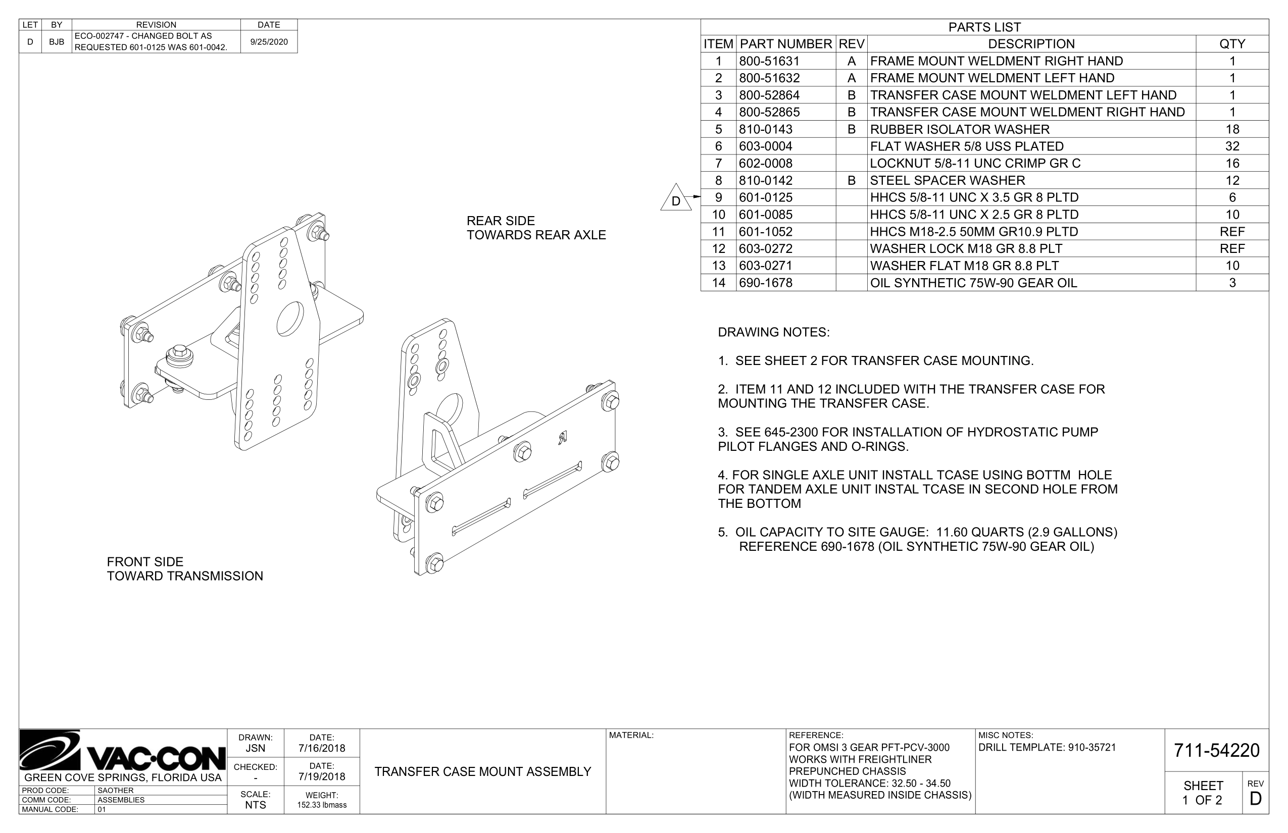 5.  Oil Capacity To Site Gauge:  11.60 Quarts (2.9 Gallons)