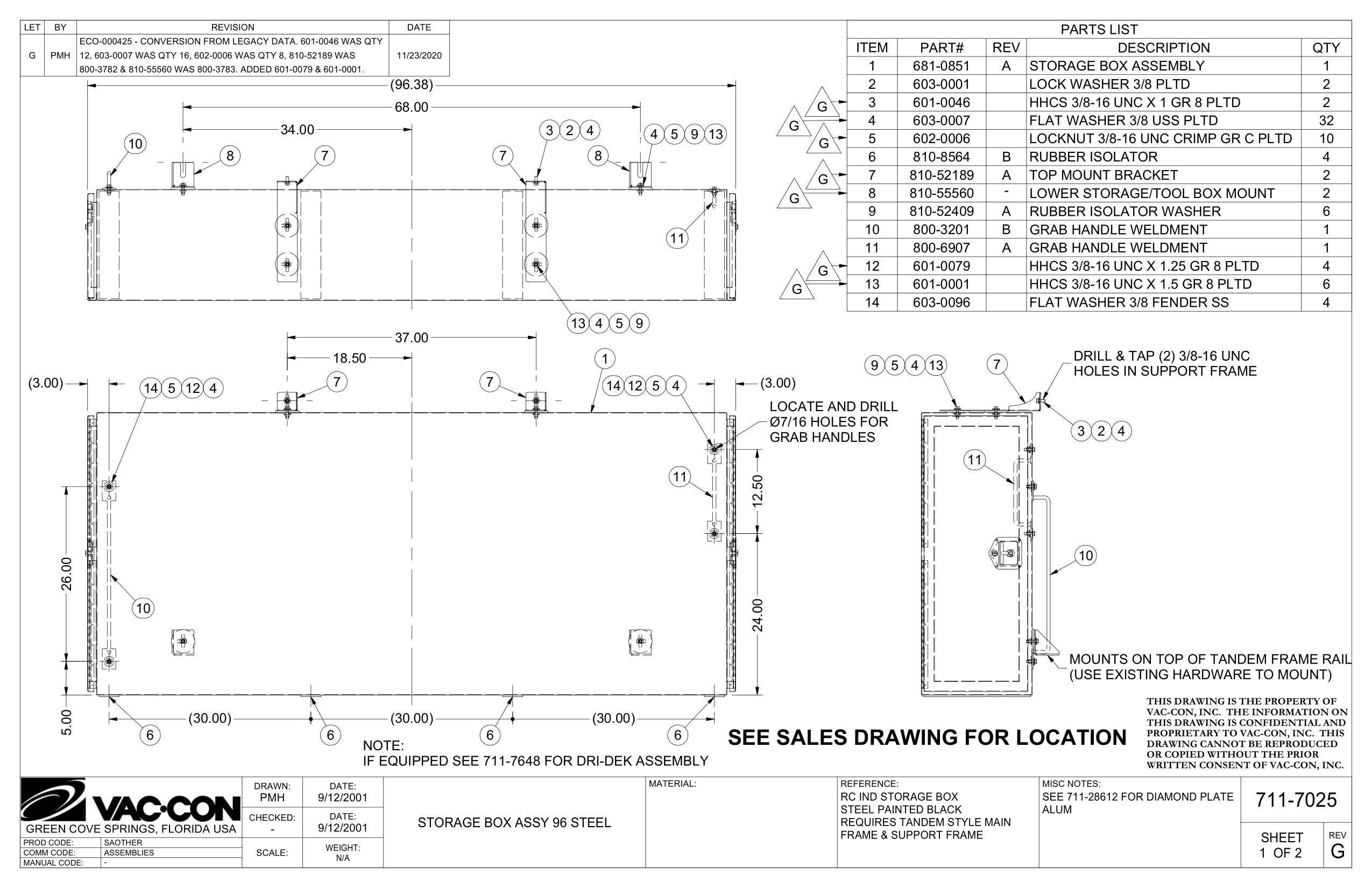 If Equipped See 711-7648 For Dri-Dek Assembly