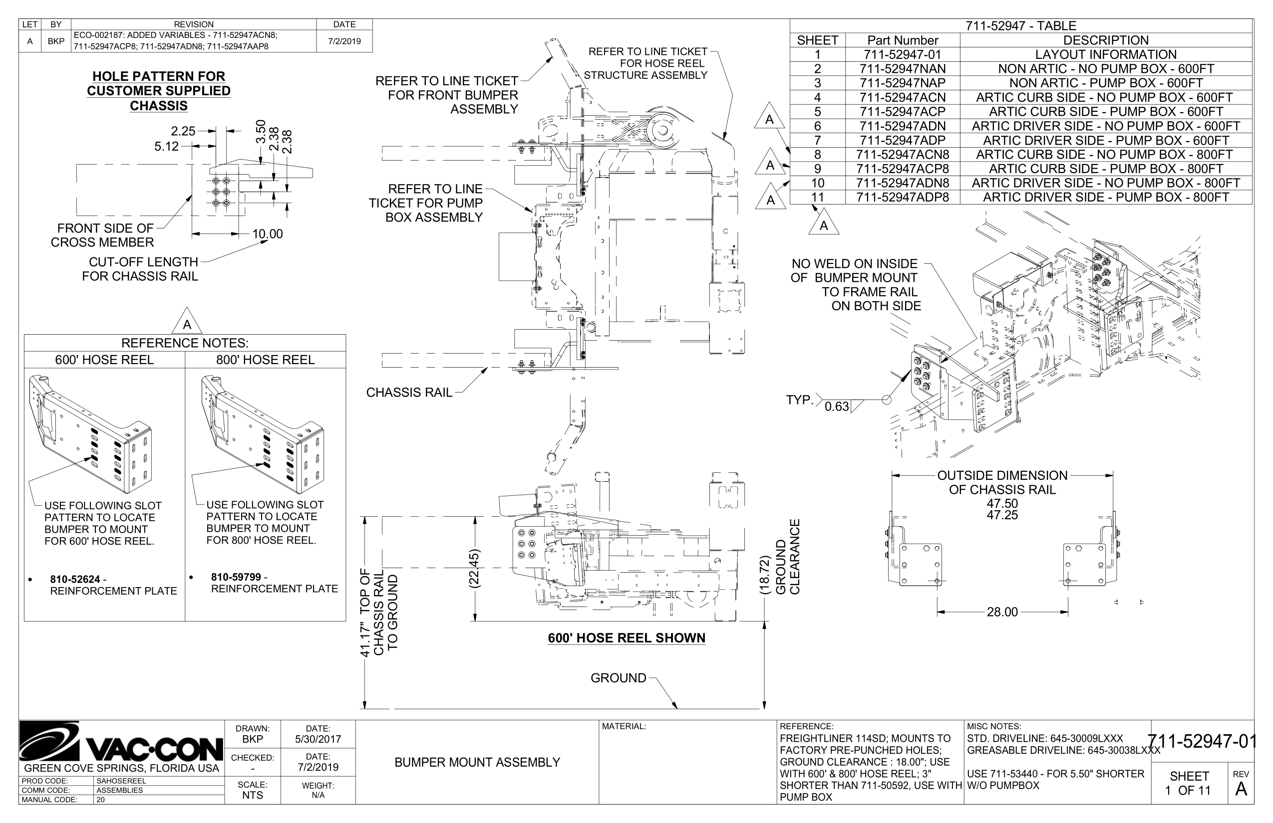 NON ARTIC - NO PUMP BOX - 600FT