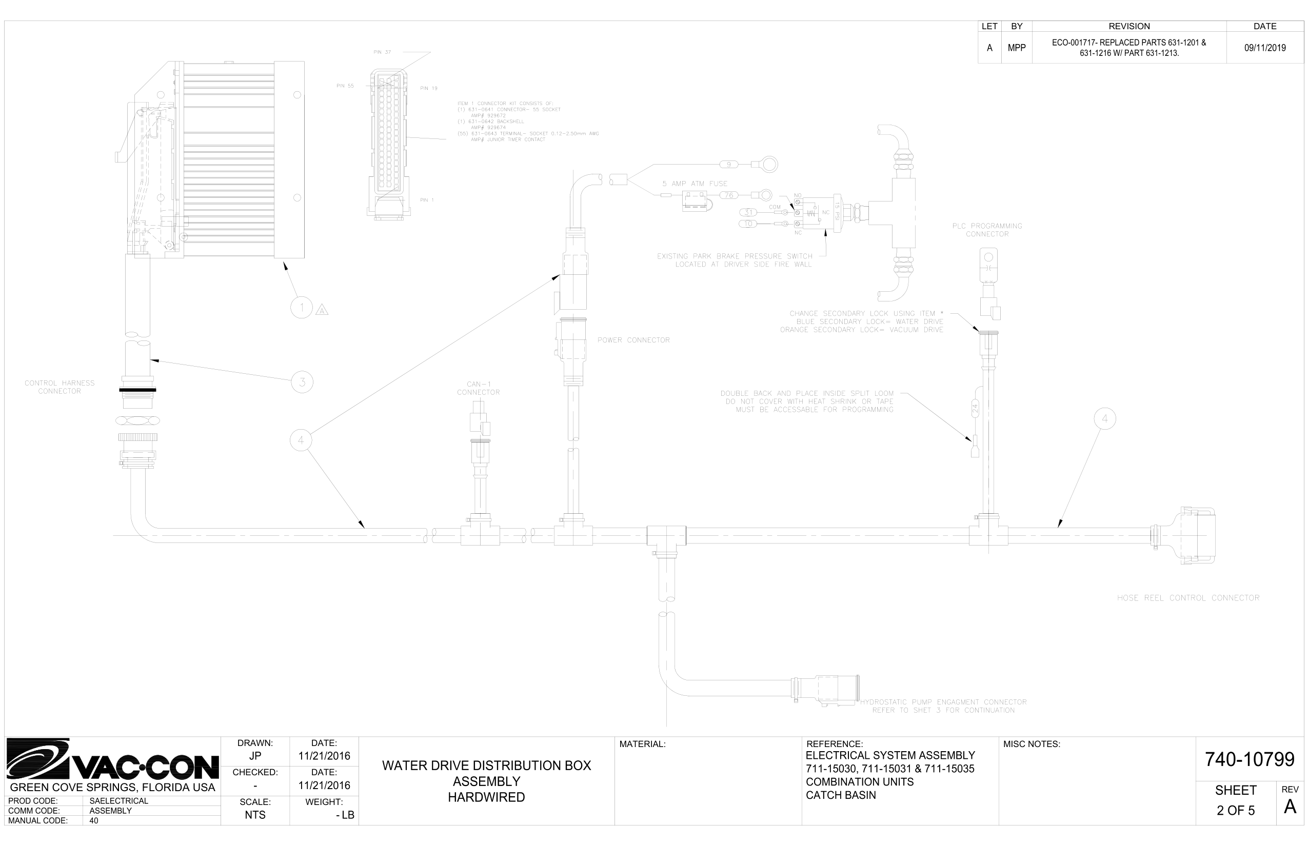 WATER DRIVE DISTRIBUTION BOX