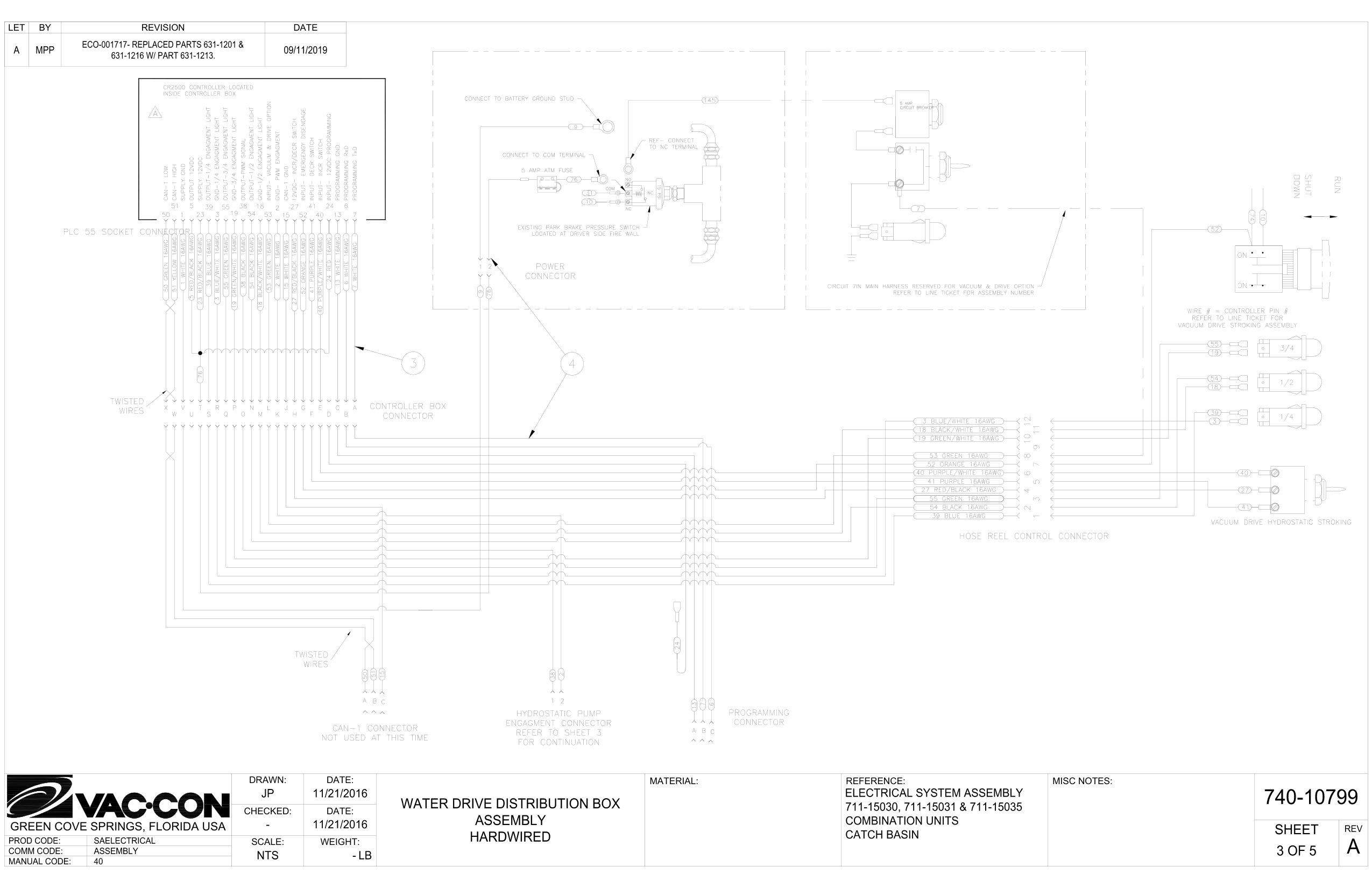 WATER DRIVE DISTRIBUTION BOX