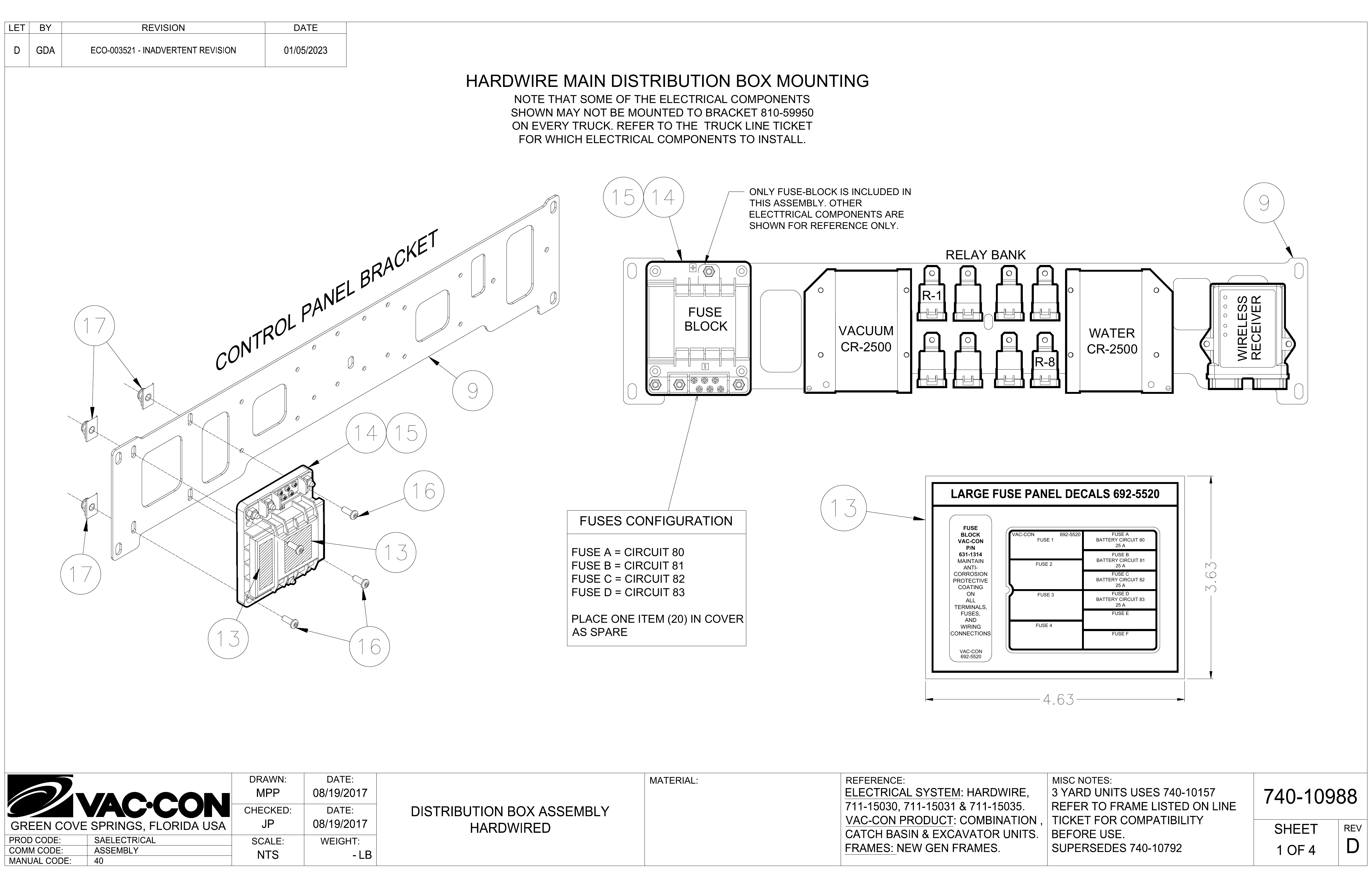 NOTE THAT SOME OF THE ELECTRICAL COMPONENTS