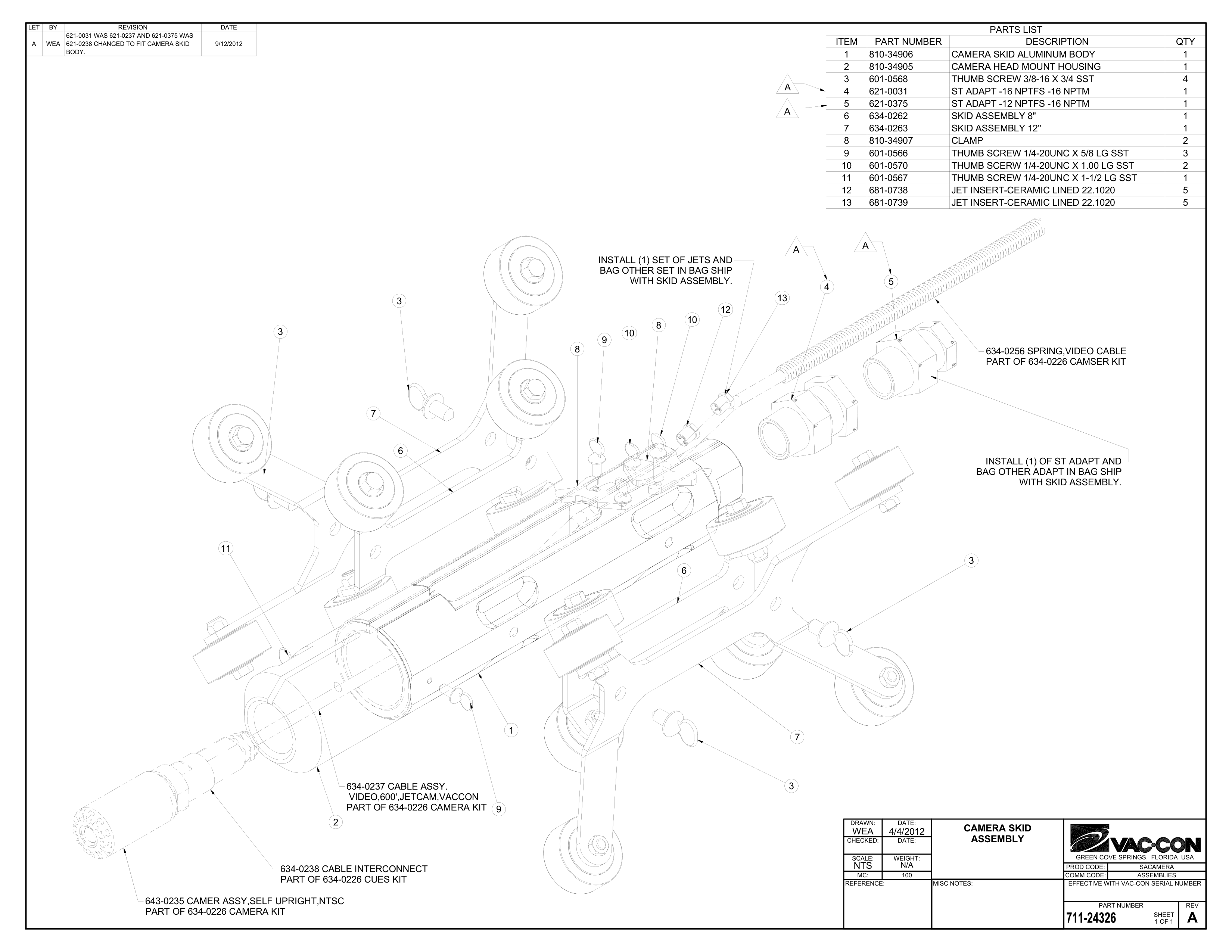 Camera Skid Assembly