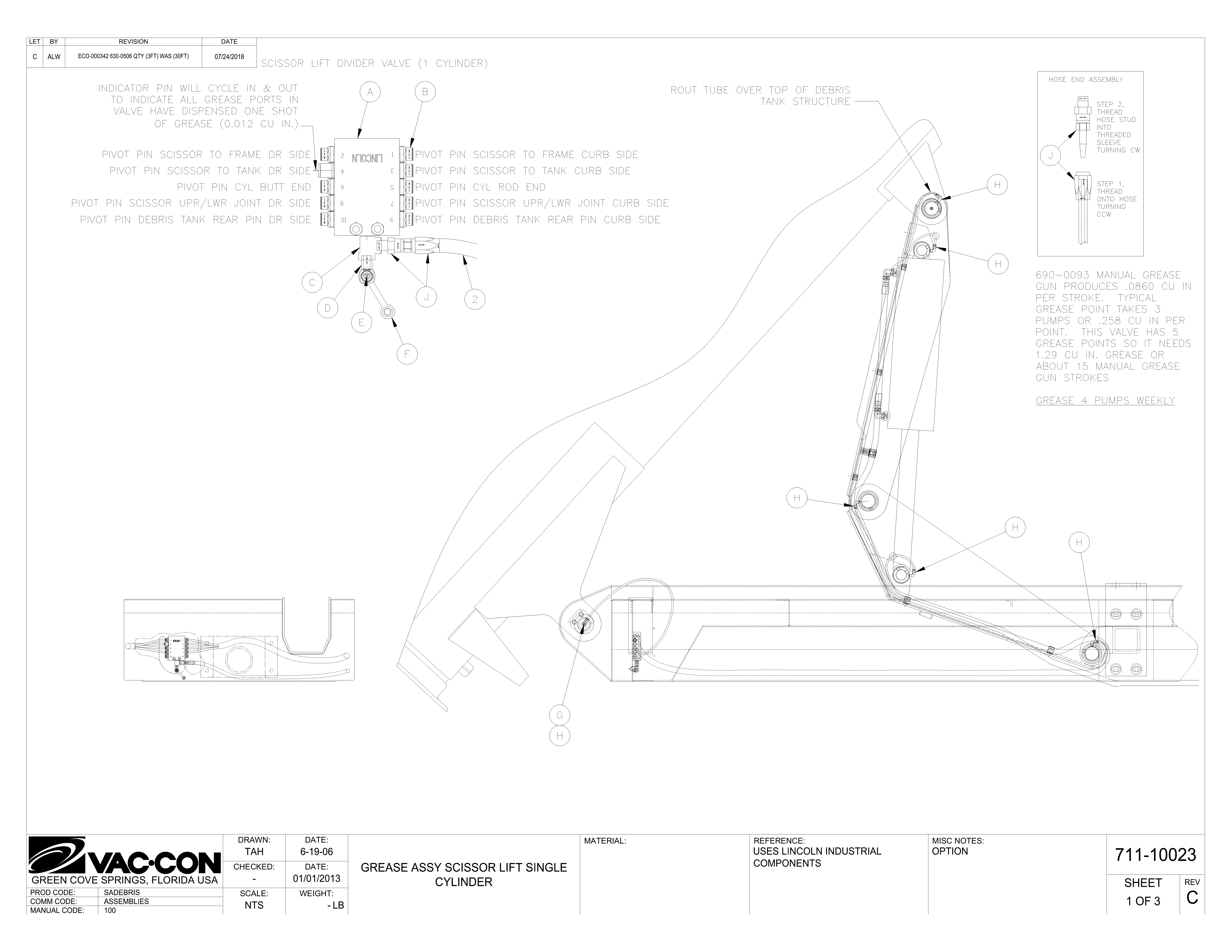 C ALW ECO-000342 630-0506 QTY (3FT) WAS (30FT) 07/24/2018