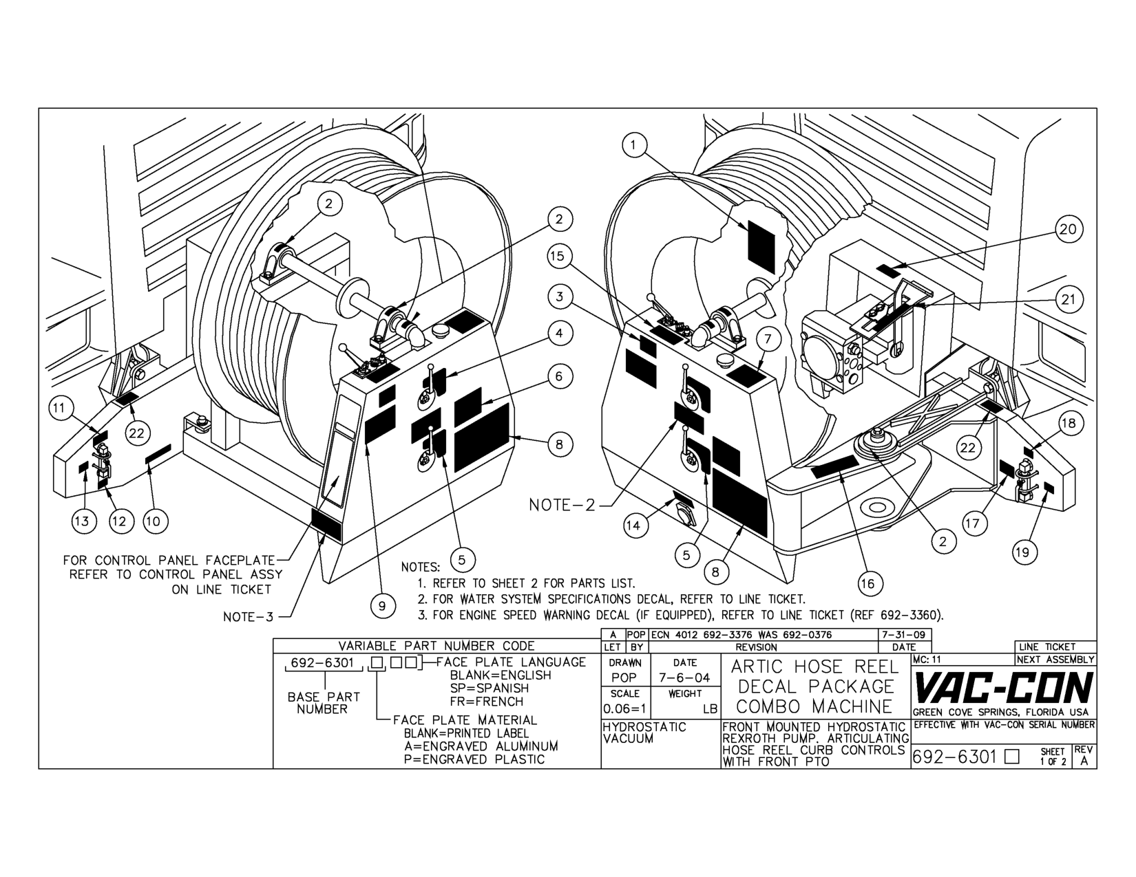 FOR CONTROL PANEL FACEPLATE