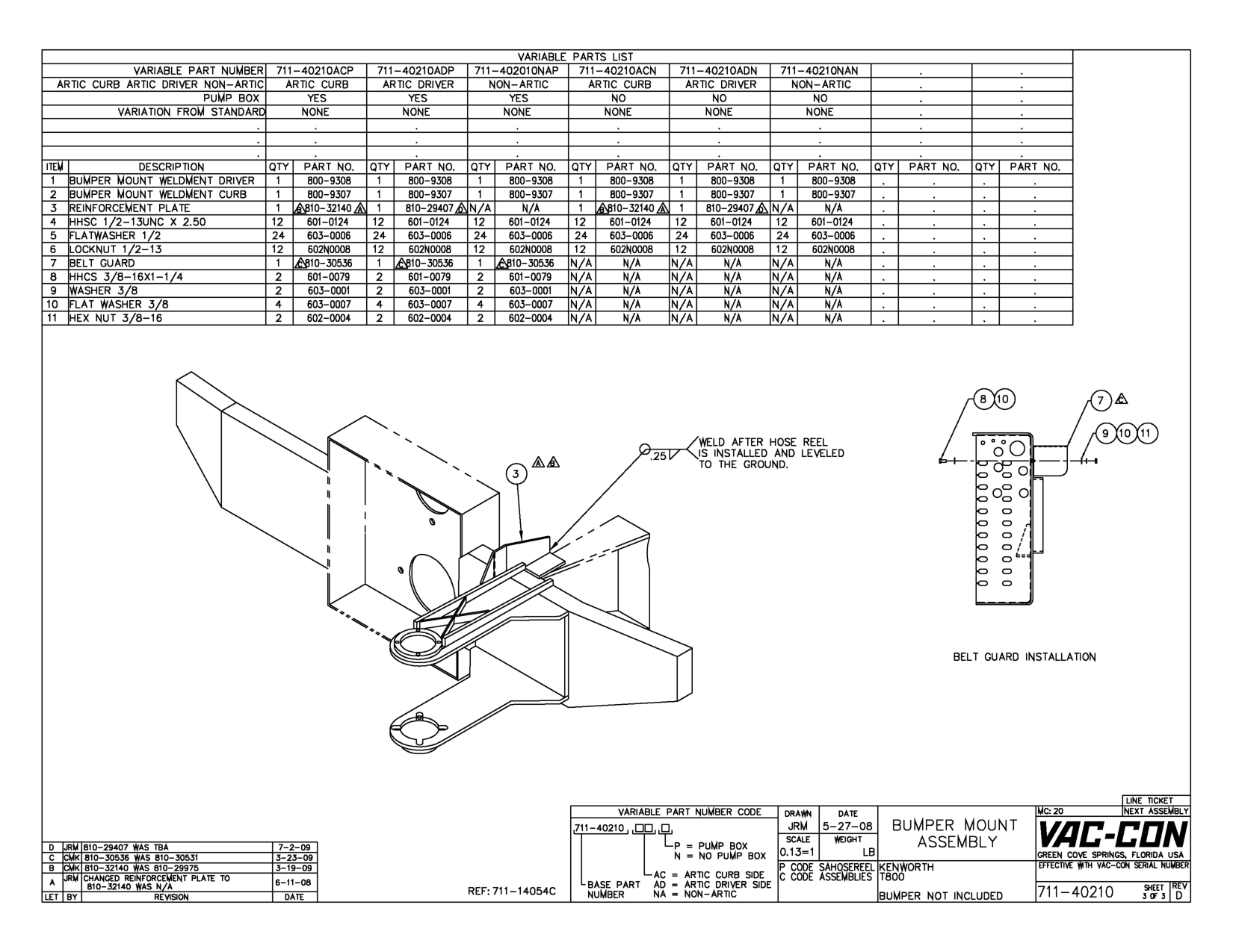 A Jrm Changed Rei_~Forcement Plate To