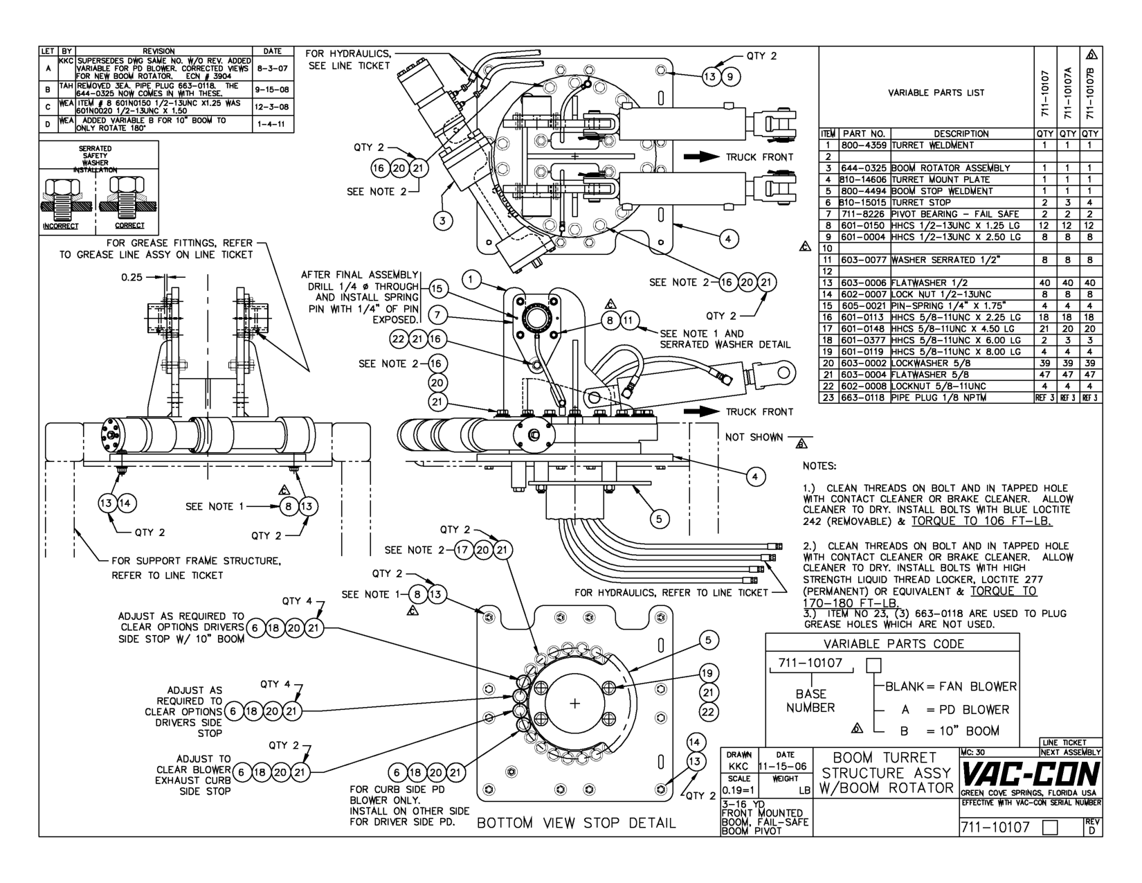 FOR GREASE FITTINGS, REFER